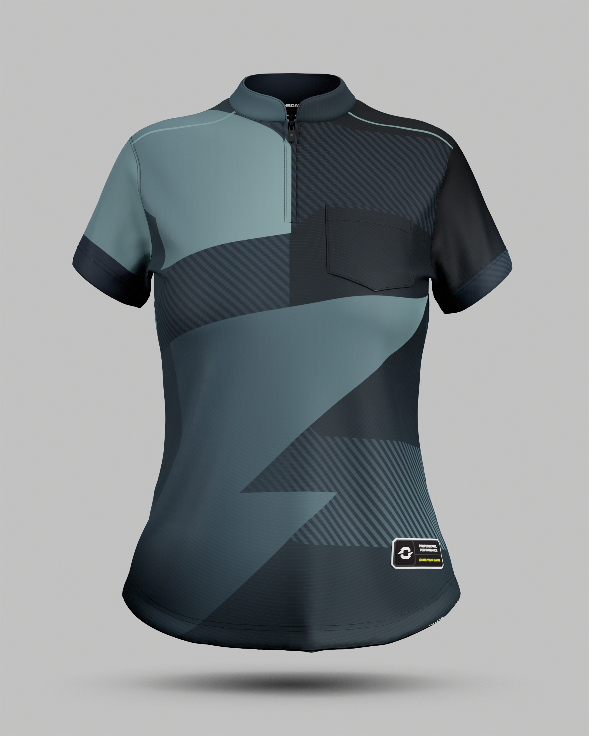 Womens Surge 1/4 Zip Pro Collar Jersey With Pocket