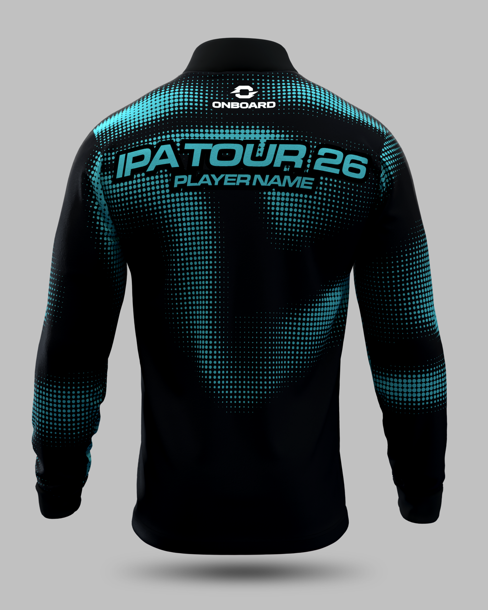 Official 2026 IPA Tour 1/2 Zip Mid Layer (Black/Turquoise)