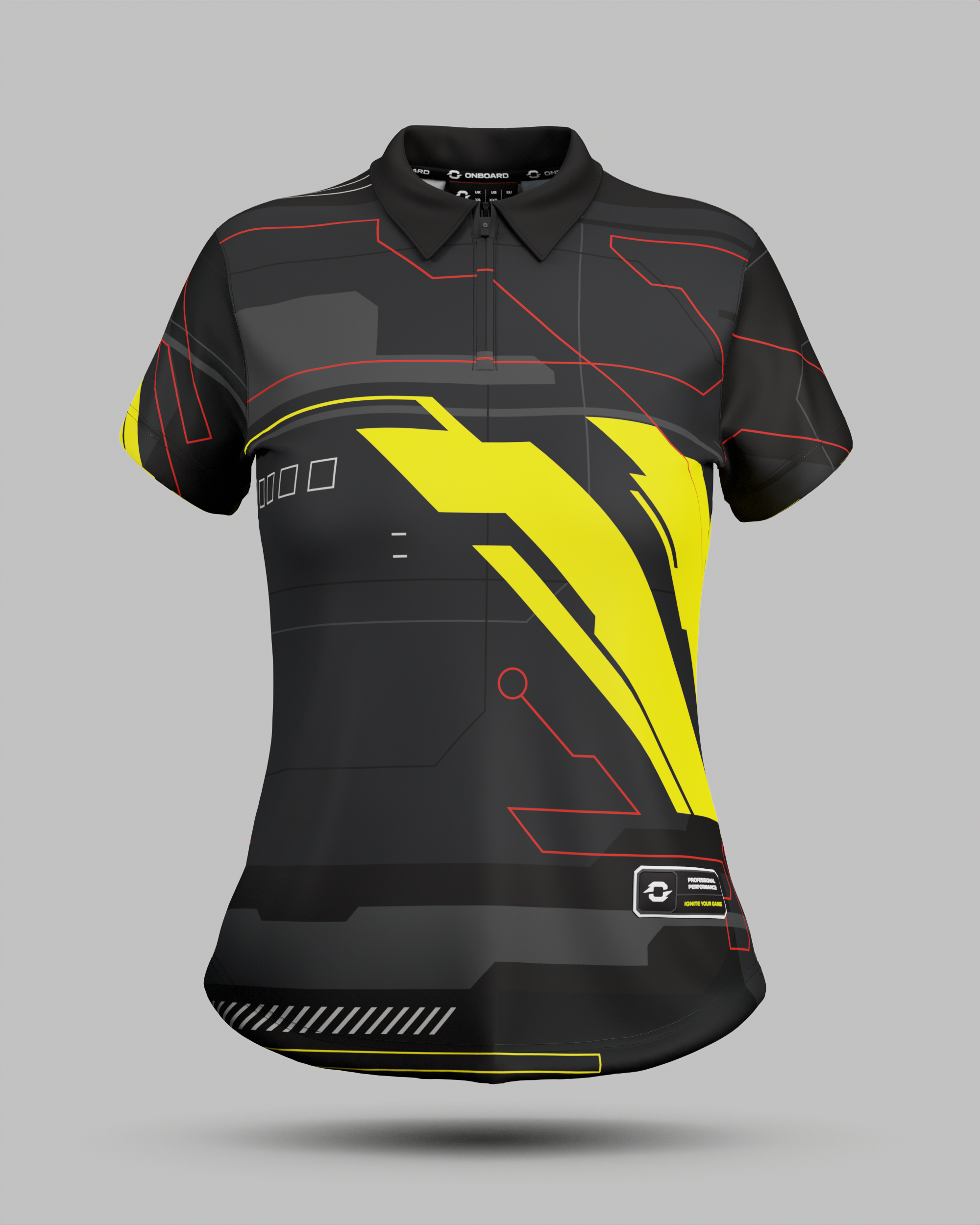 Womens Tokyo 2.0 1/4 Zip Polo Collar Jersey
