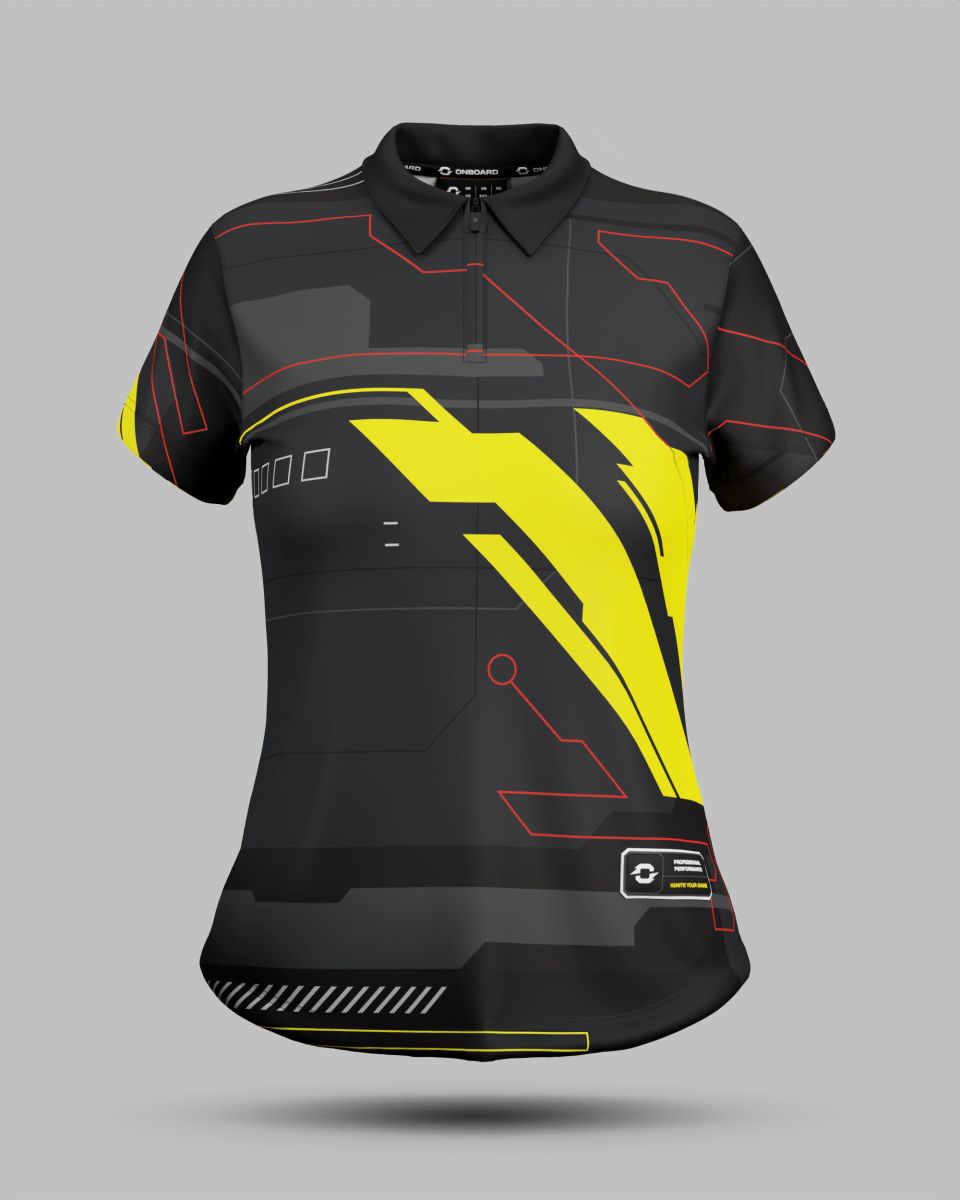 Womens Tokyo 2.0 1/4 Zip Polo Collar Jersey - Onboard Sportswear