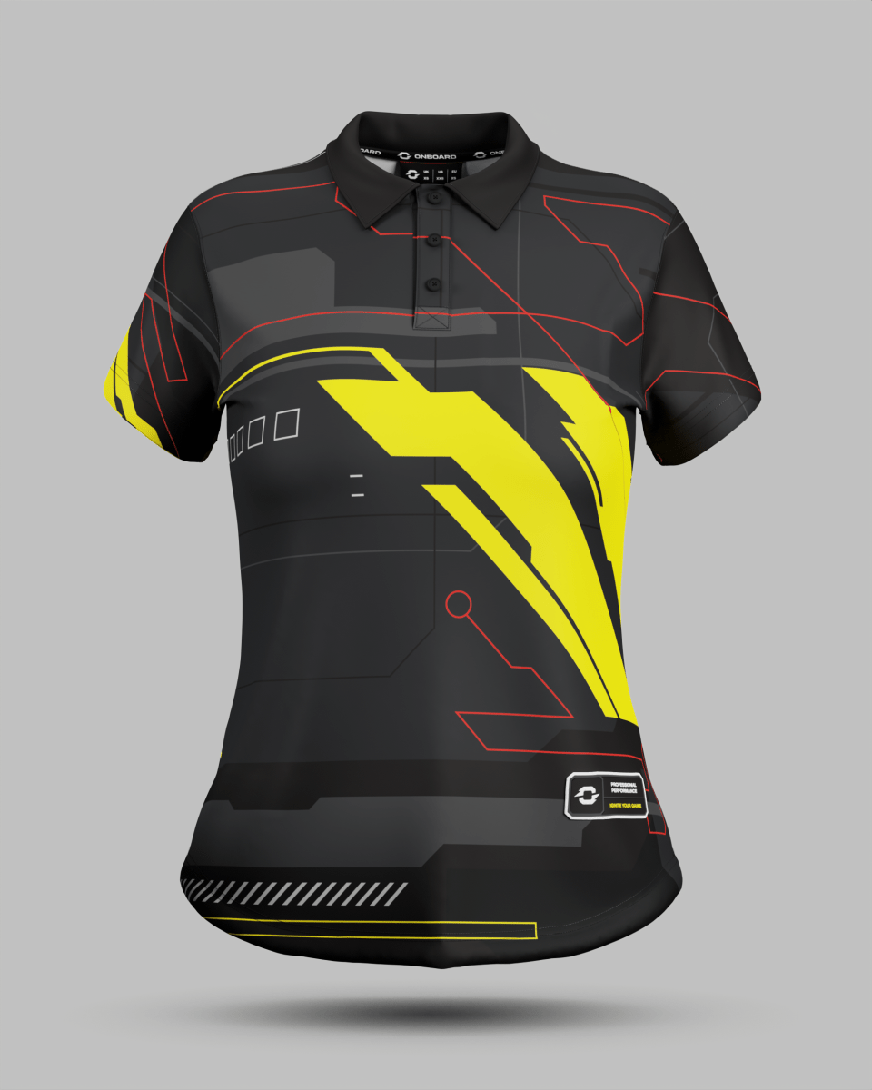 Womens Tokyo 2.0 3 Button Polo Collar Jersey - Onboard Sportswear
