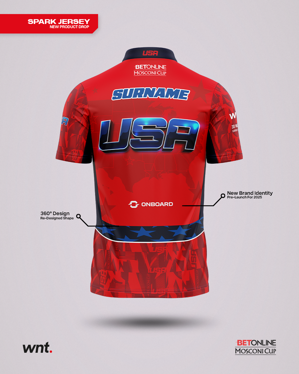 Official 2024 Team USA Mosconi Cup Spark Jersey