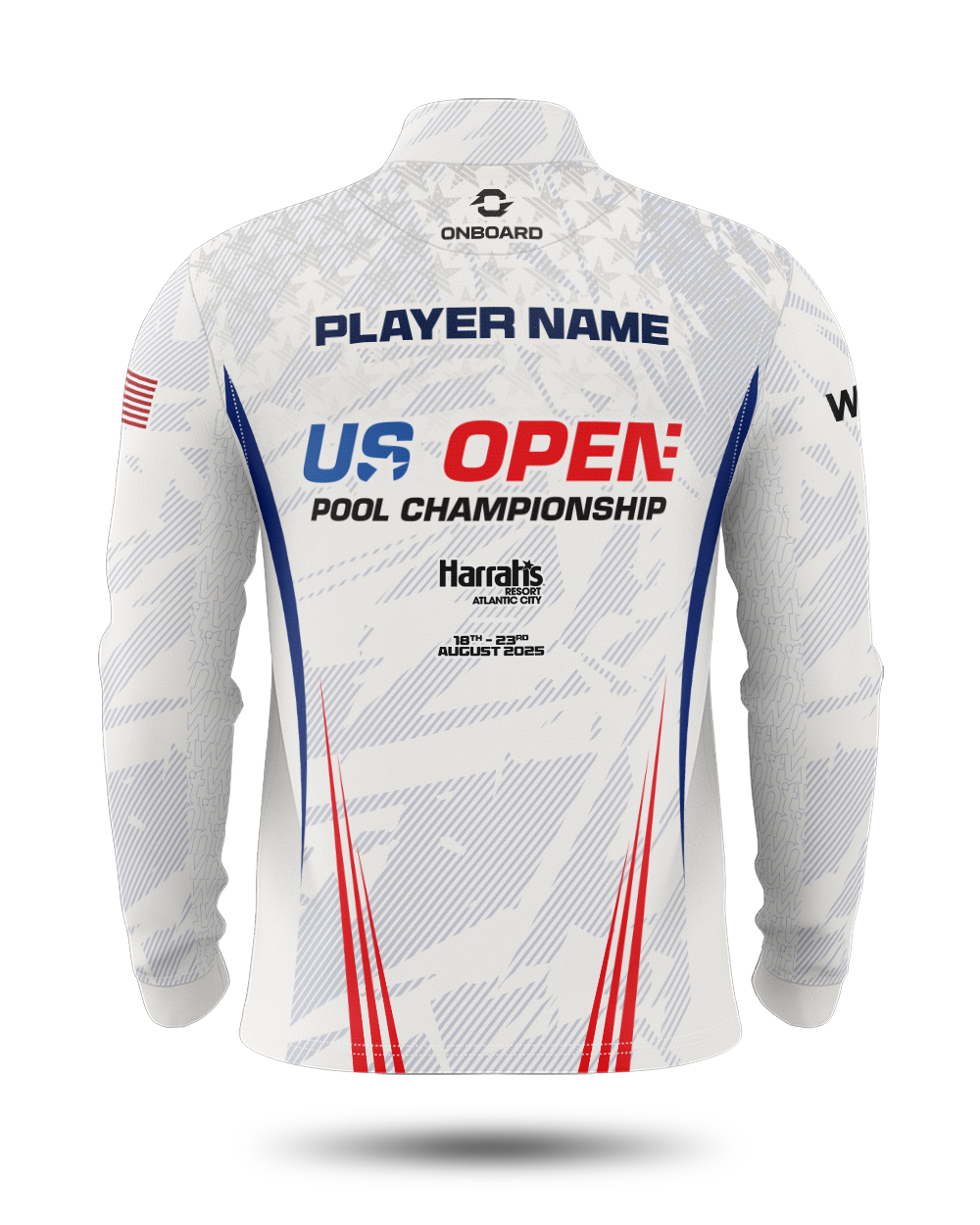 2025 Official U.S Open Pool Championship 1/2 Zip Midlayer
