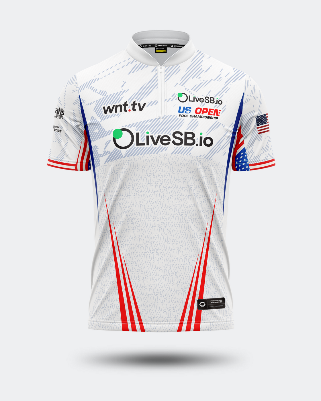2025 Official U.S Open Pool Championship Jersey White
