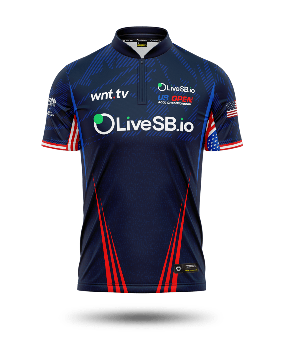 2025 Official U.S Open Pool Championship Jersey Navy - Onboard Sportswear