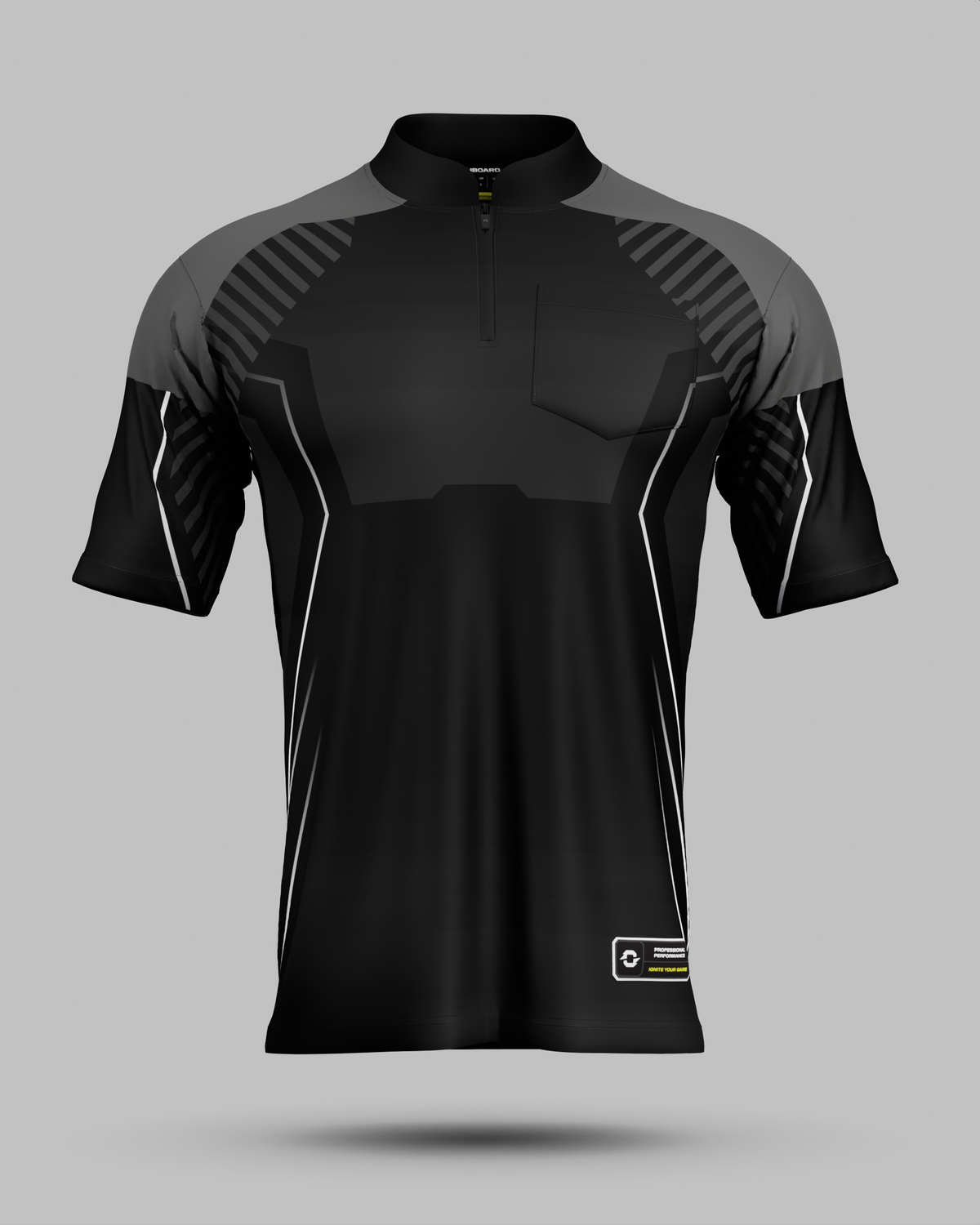 Onyx 1/4 Zip Pro Collar Jersey with pocket