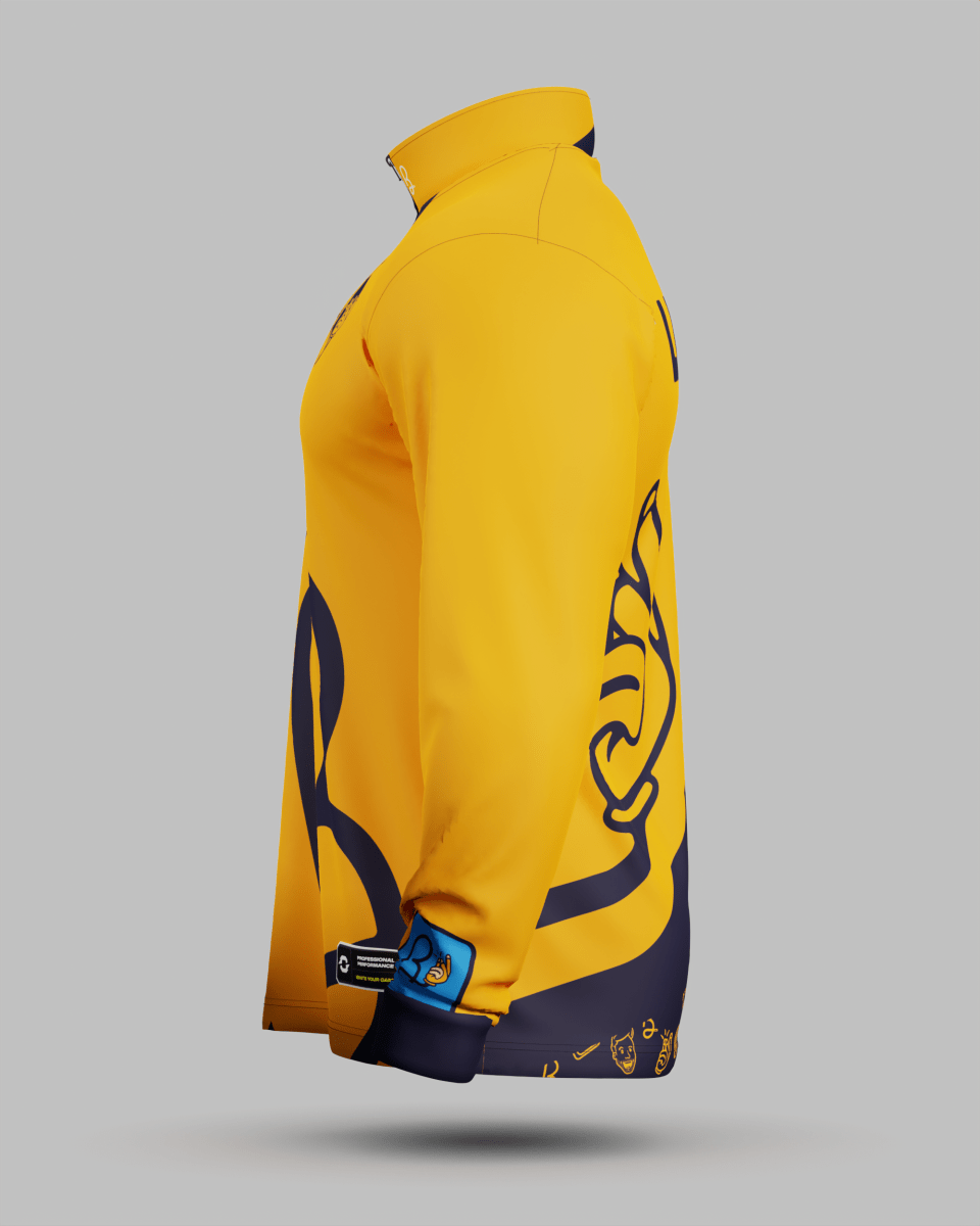 Official Billartist 1/2 Zip Midlayer Orange - Onboard Sportswear