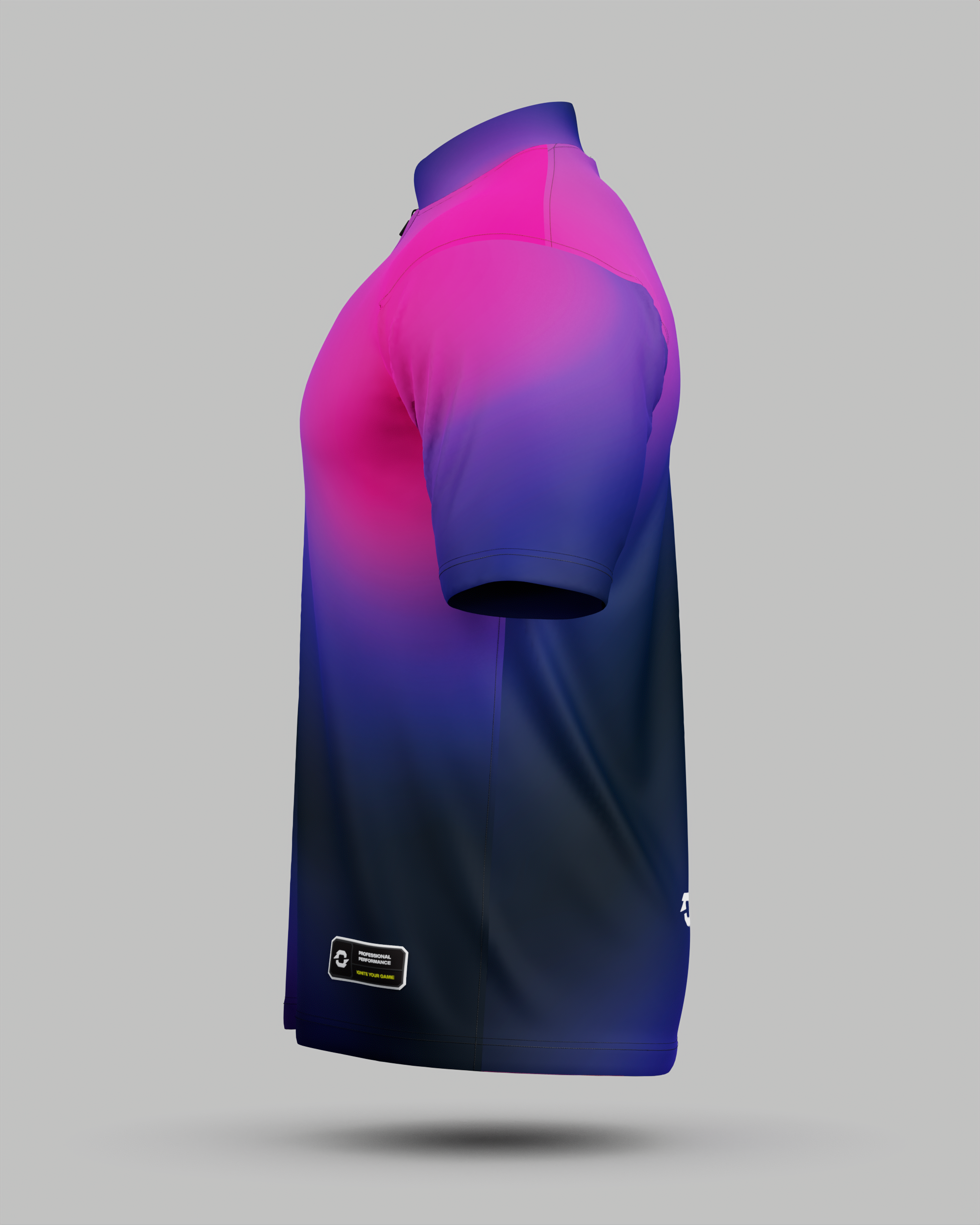Express Aura 1/4 Zip Pro Collar Jersey Purple