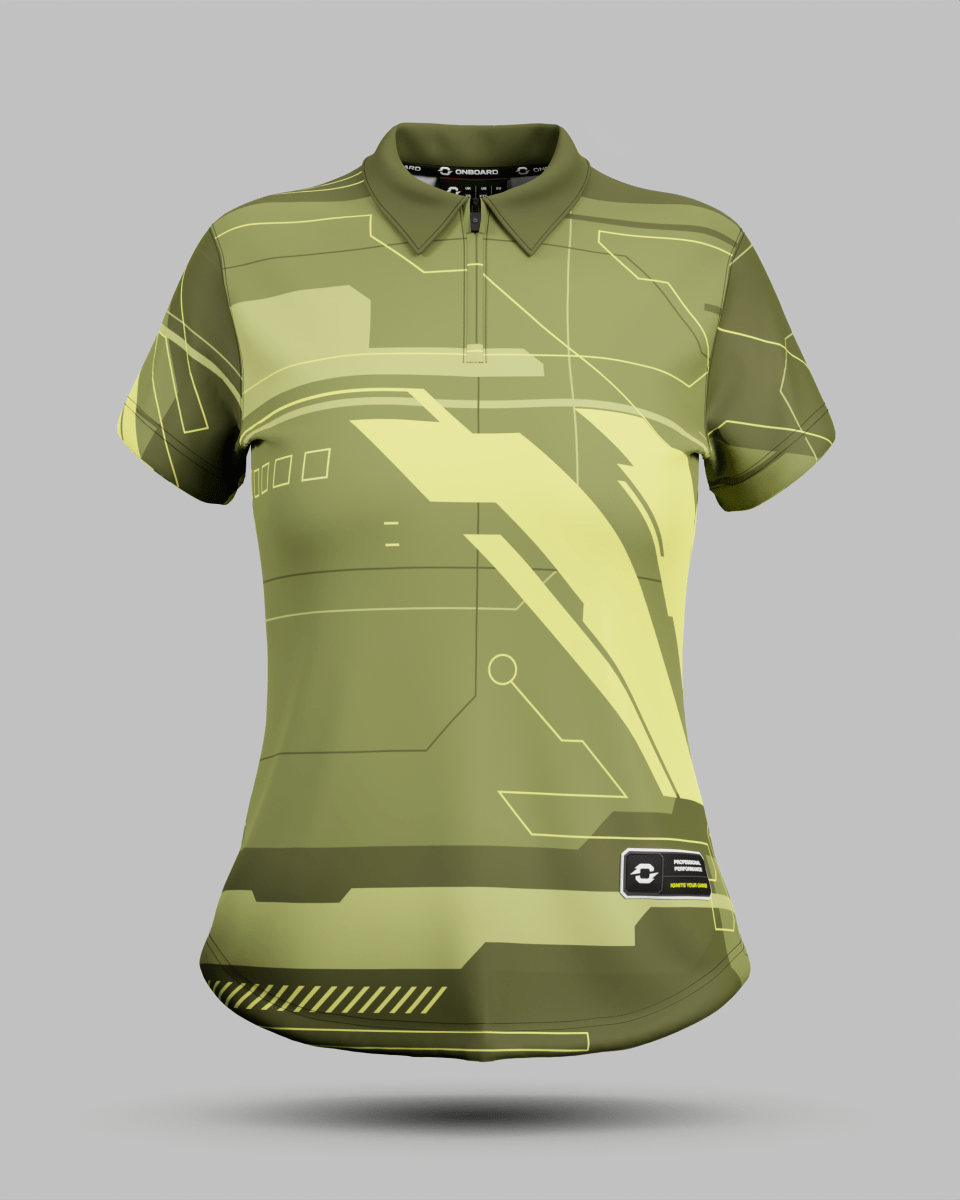 Womens Tokyo 2.0 1/4 Zip Polo Collar Jersey - Onboard Sportswear