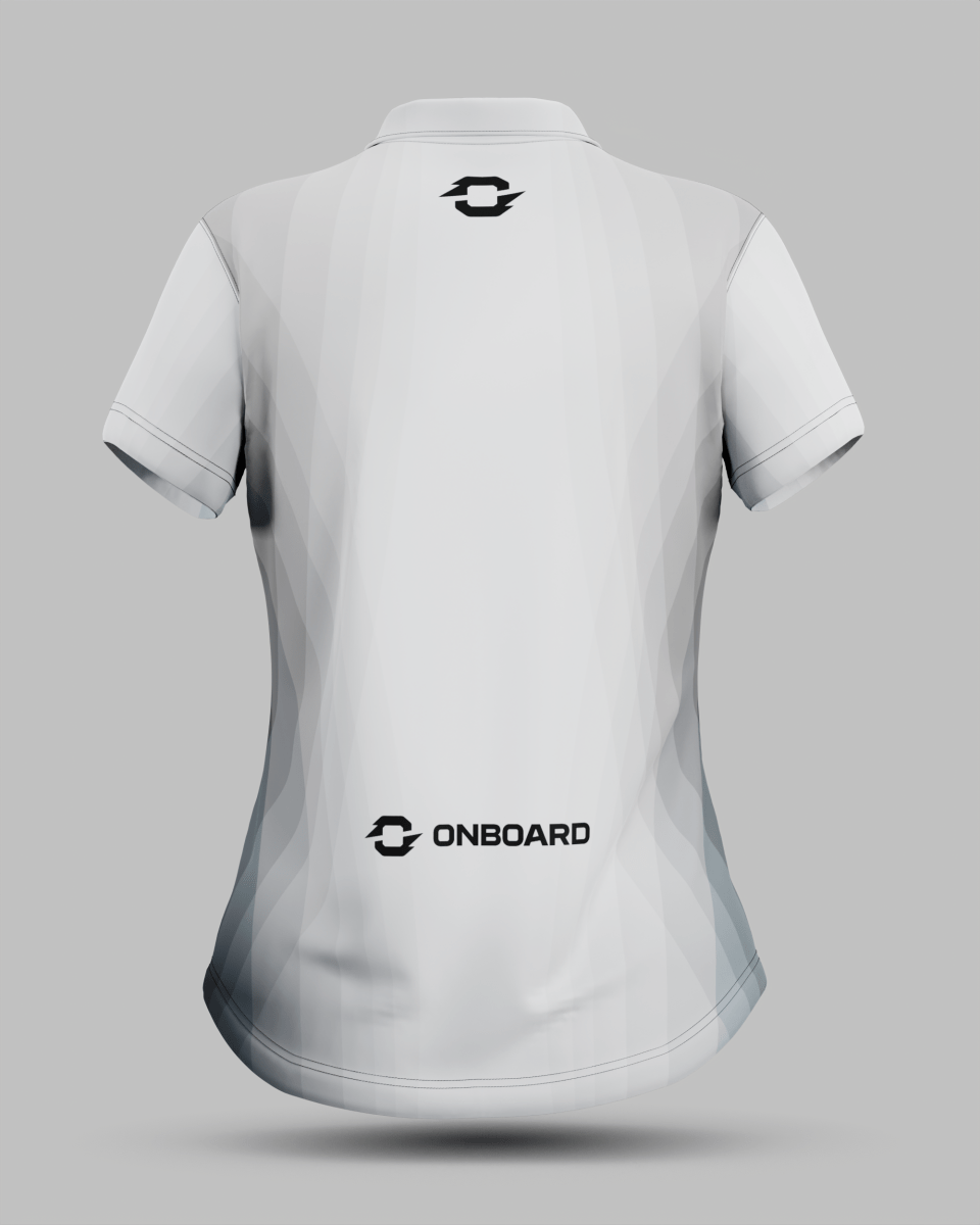 Womens Onyx 3 Button Polo Collar Jersey With Pocket - Onboard Sportswear