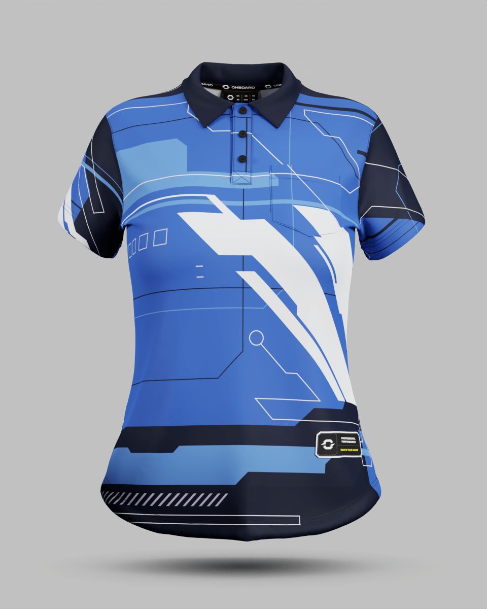 Womens Tokyo 2.0 3 Button Polo Collar Jersey With Pocket - Onboard Sportswear