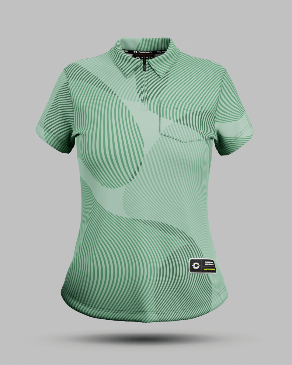 Womens Eclipse 3 Button Polo Collar Jersey With Pocket - Onboard Sportswear