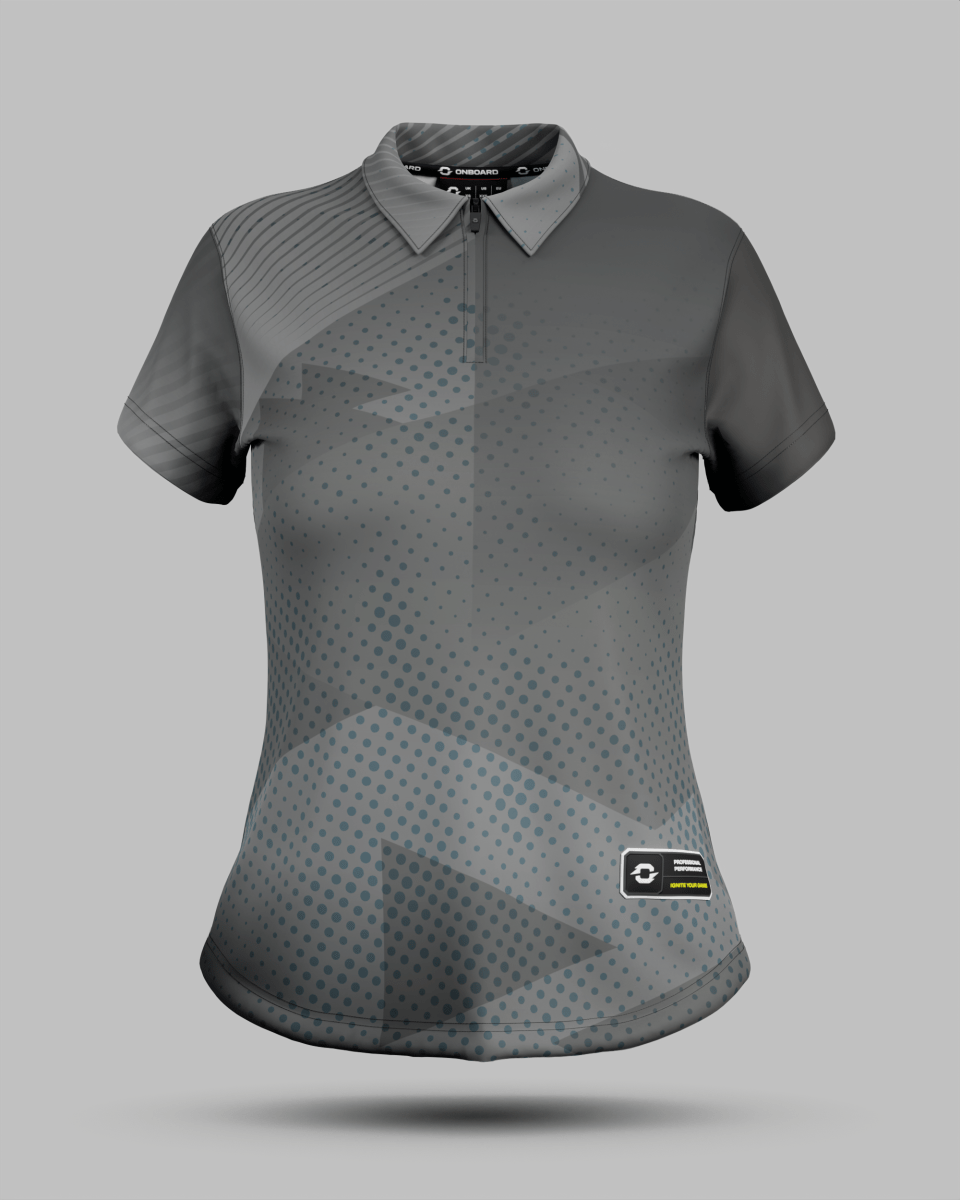 Womens Miami 2.0 1/4 Zip Polo Collar Jersey - Onboard Sportswear