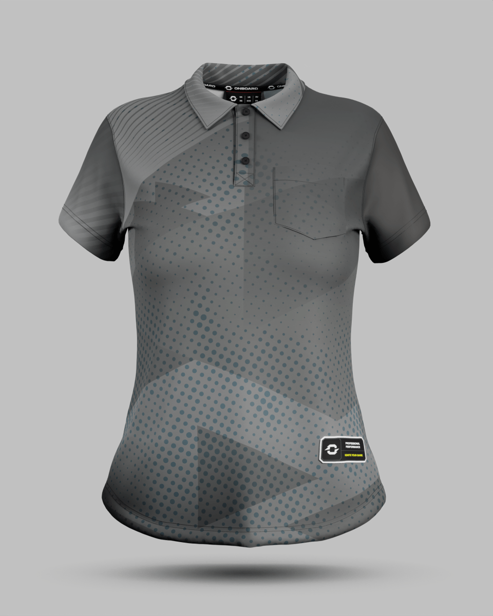Womens Miami 2.0 3 Button Polo Collar Jersey With Pocket - Onboard Sportswear