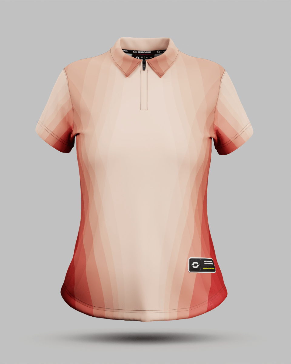 Womens Helsinki 2.0 1/4 Zip Polo Collar Jersey - Onboard Sportswear