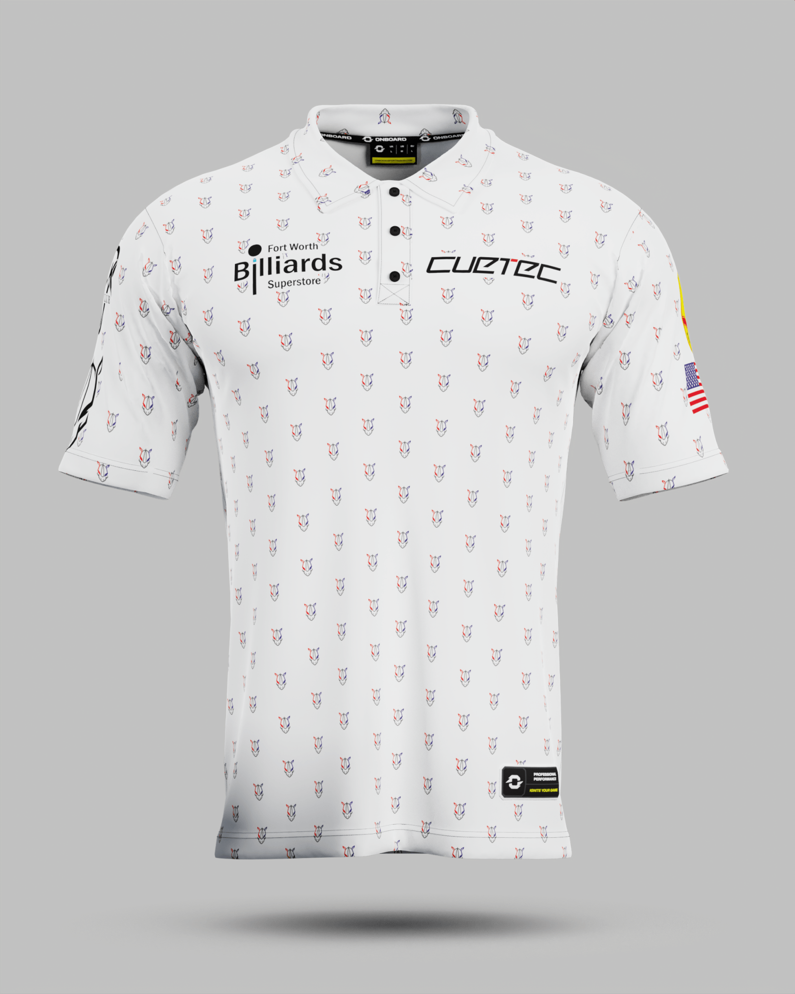 Sam "RYNO" Henderson White Polo Jersey - Onboard Sportswear