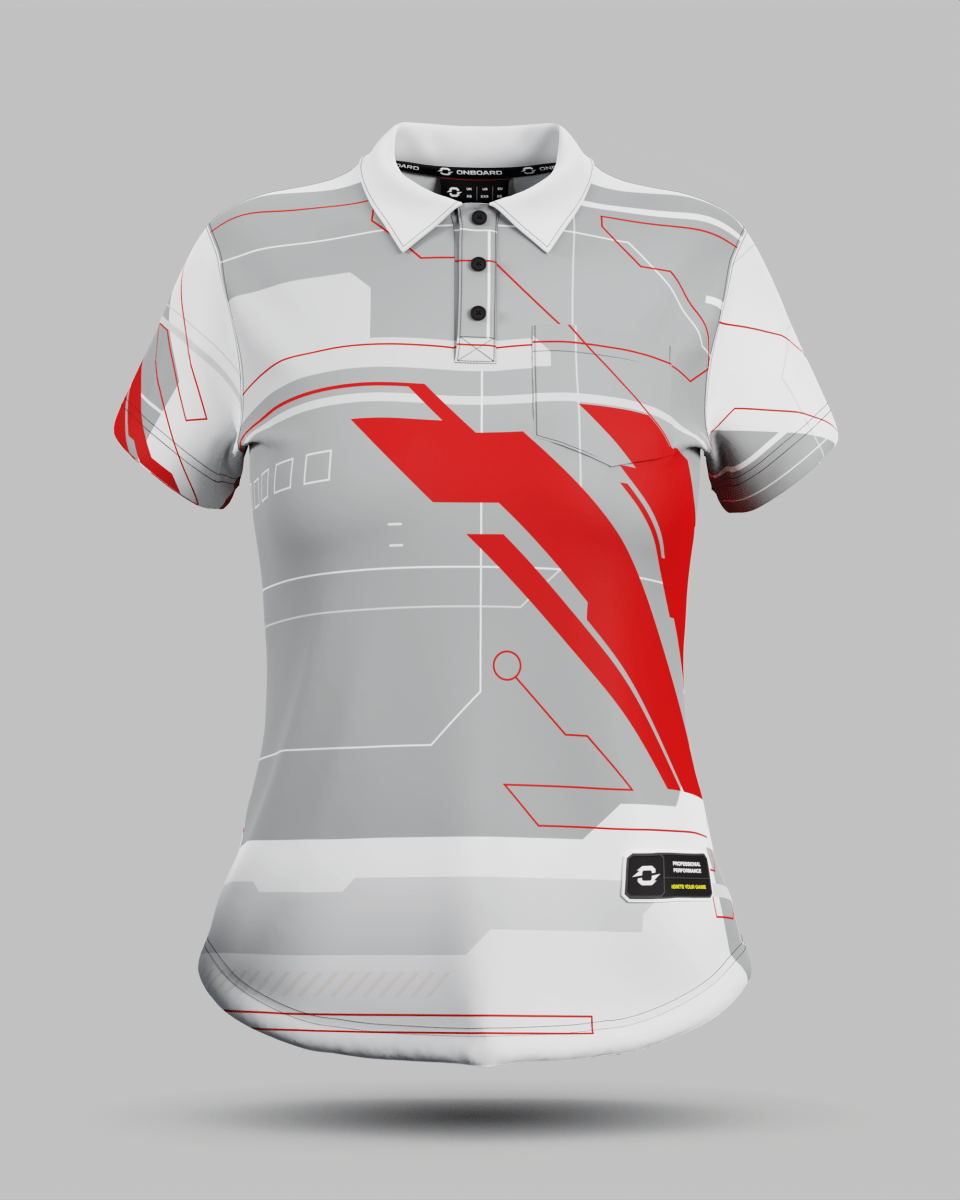 Womens Tokyo 2.0 3 Button Polo Collar Jersey With Pocket - Onboard Sportswear