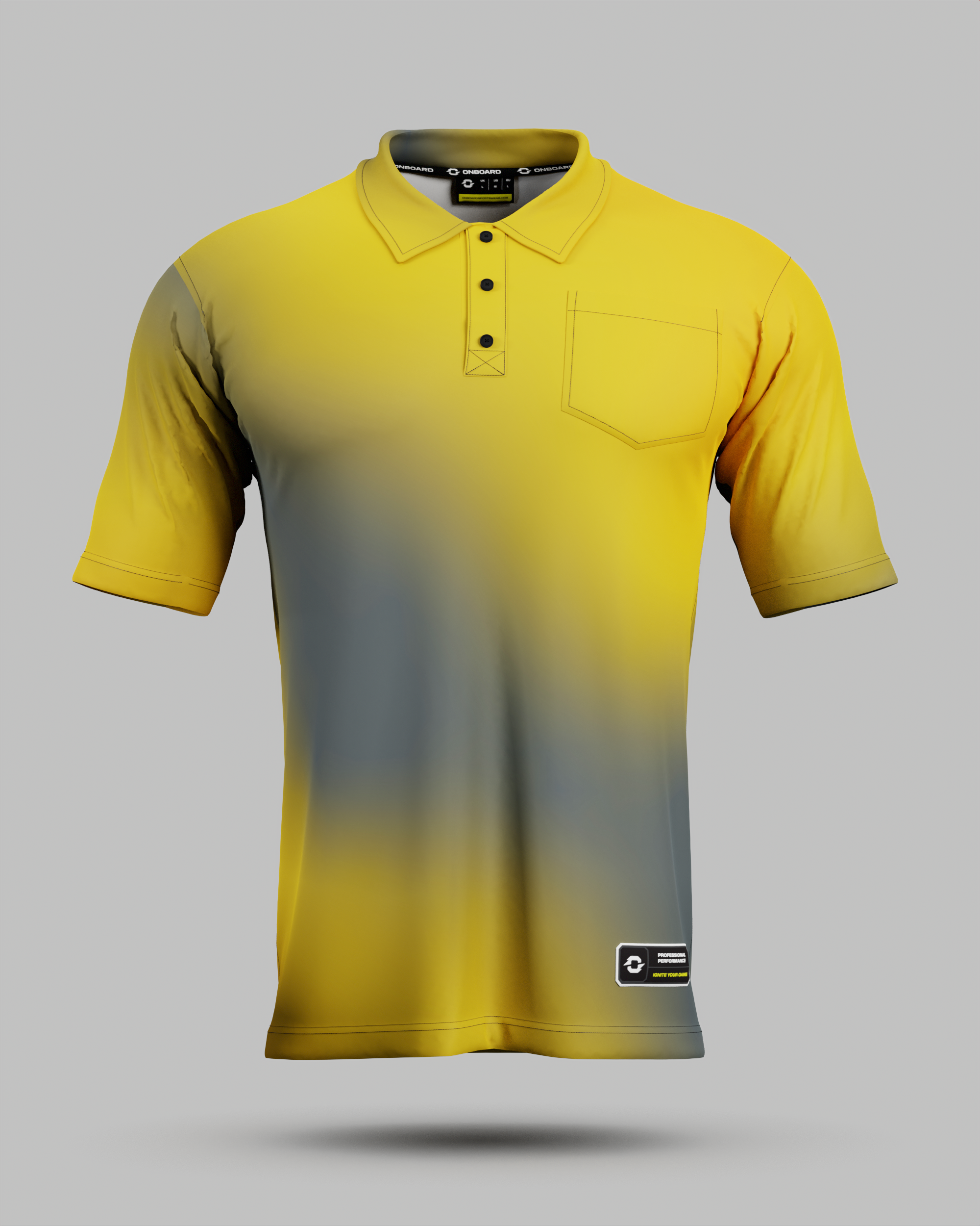 Aura 3 Button Polo Collar Jersey With Pocket