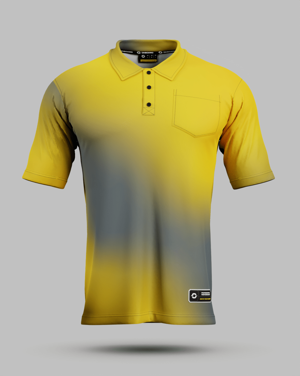 Aura 3 Button Polo Collar Jersey With Pocket - Onboard Sportswear