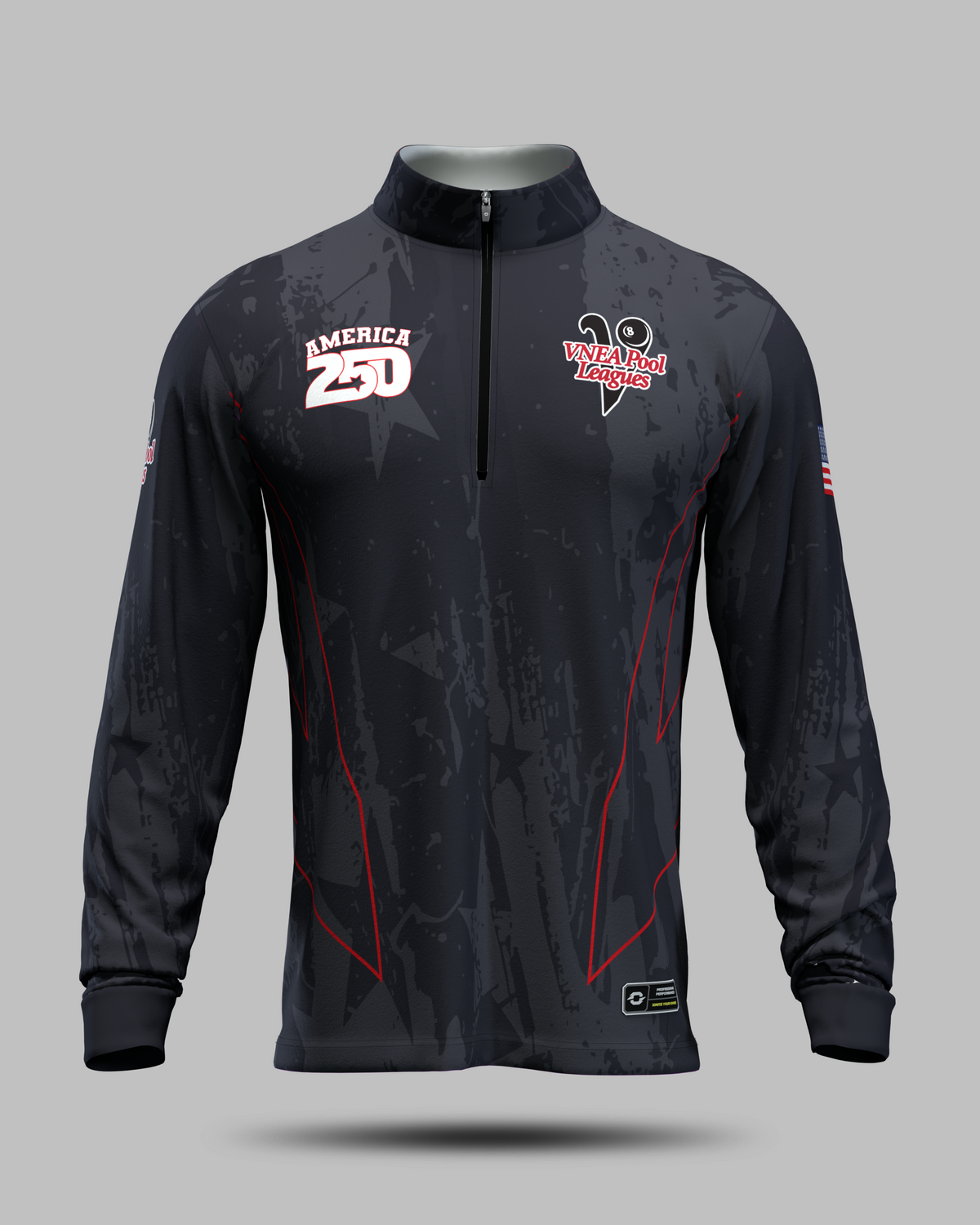 VNEA 250 1/4 ZIP MIDLAYER IN BLACK