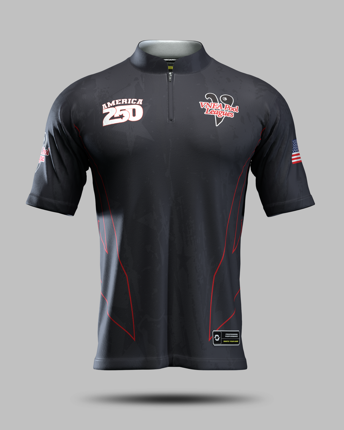 VNEA 250 PRO COLLAR JERSEY IN BLACK