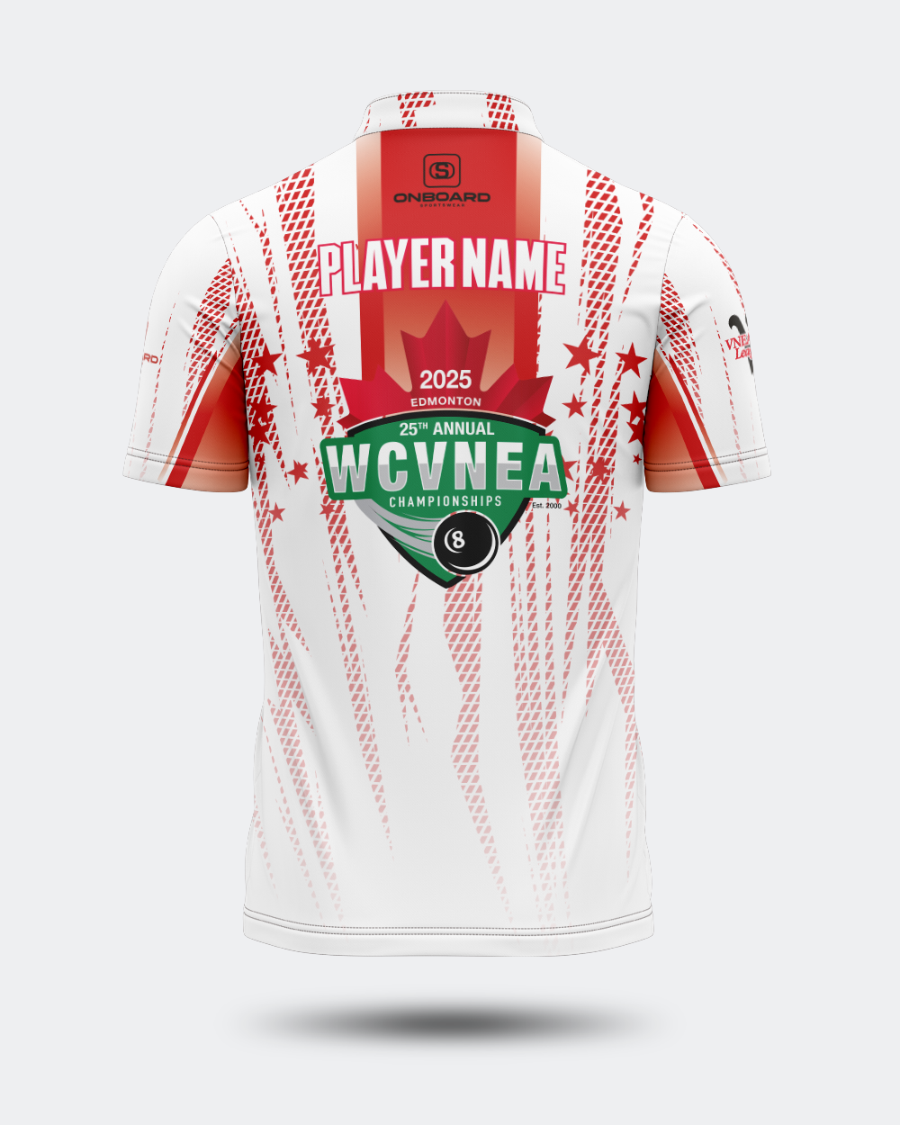 2025 WCVNEA Championship Jersey White/Red