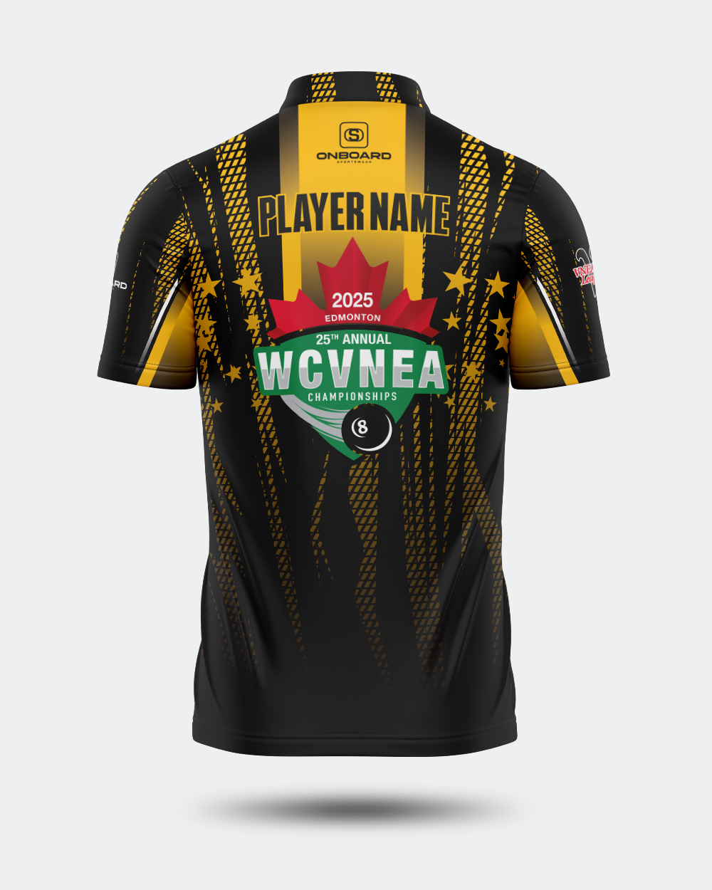 2025 WCVNEA Championship Jersey Black/Yellow