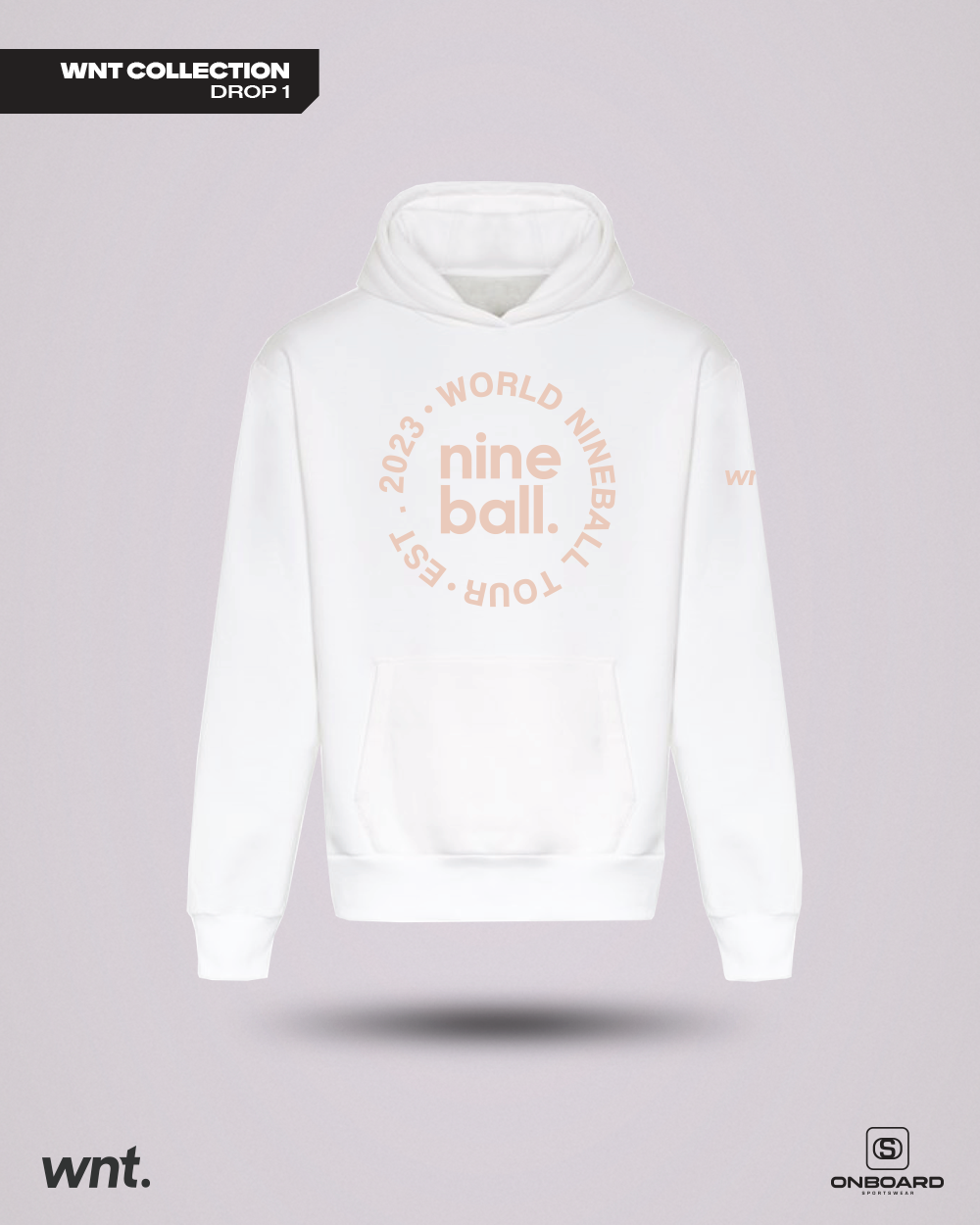 WNT Essential Oversized Hoodie White