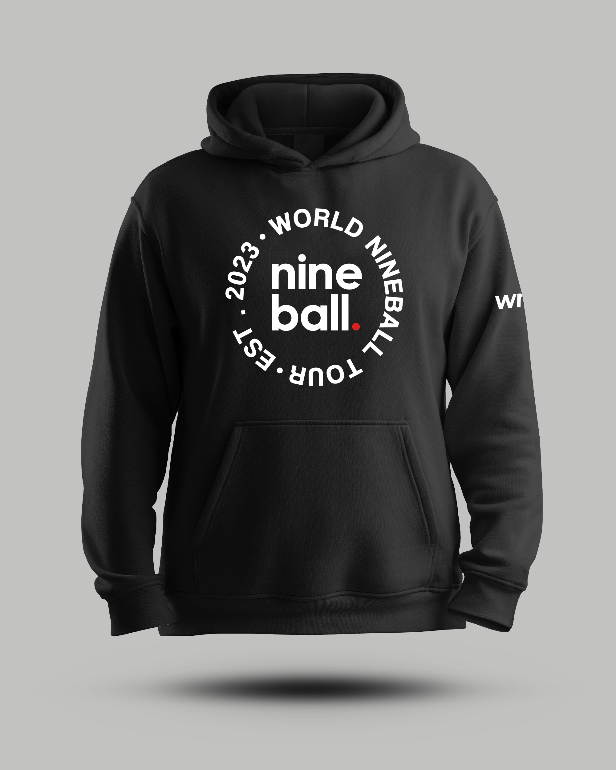 WNT Essential Oversized Hoodie Black
