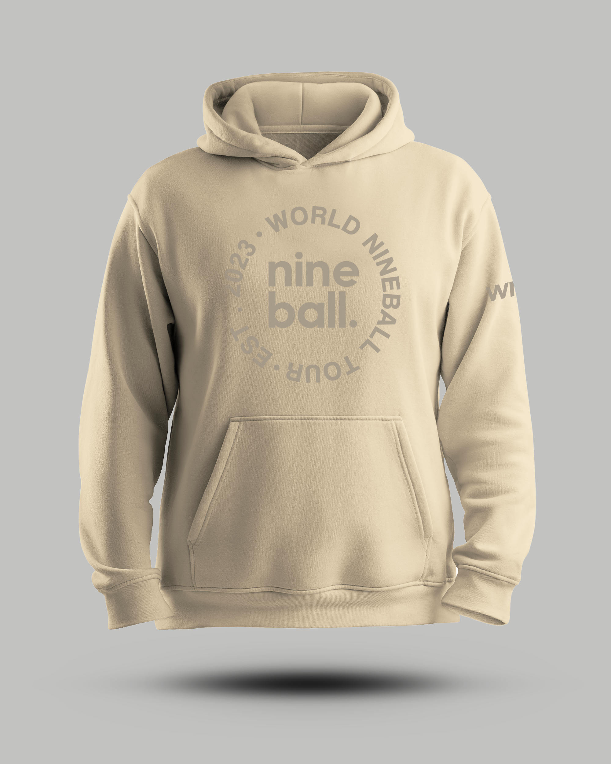 WNT Essential Oversized Hoodie Sand