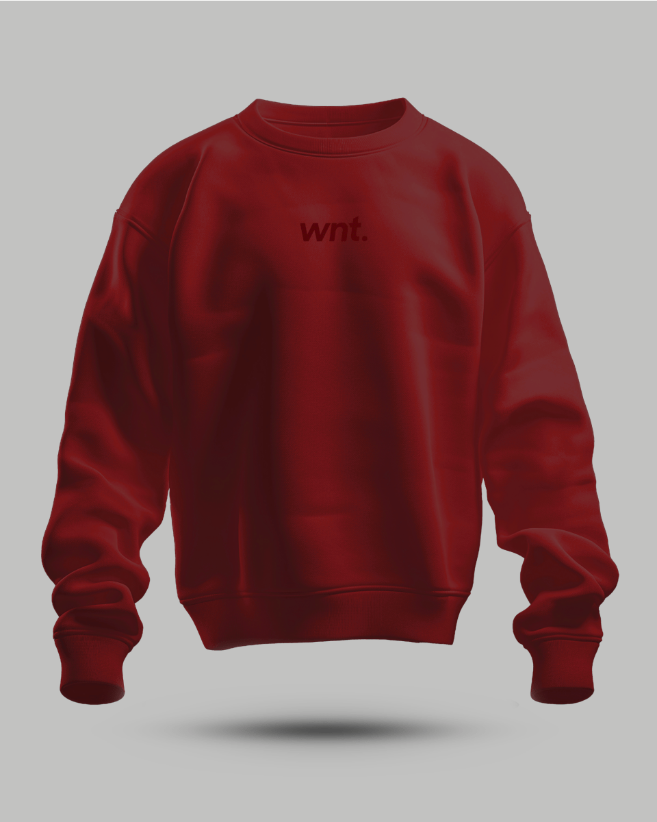 WNT Essential Sweater Burgundy - Onboard Sportswear