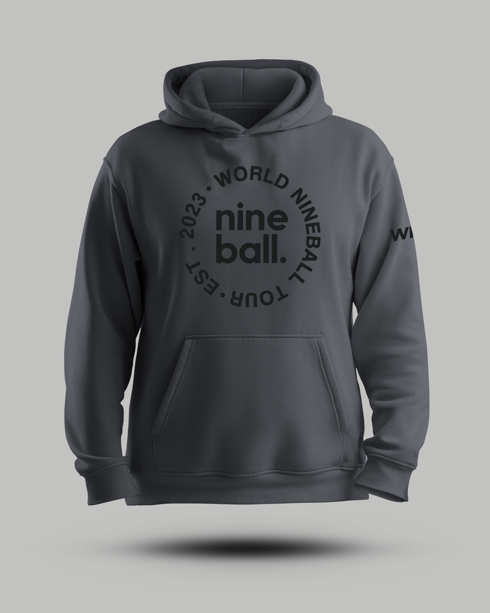 WNT Essential Oversized Hoodie Charcoal