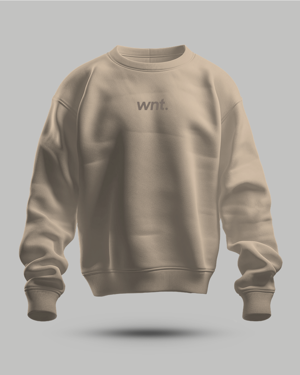WNT Essential Sweater Sand - Onboard Sportswear