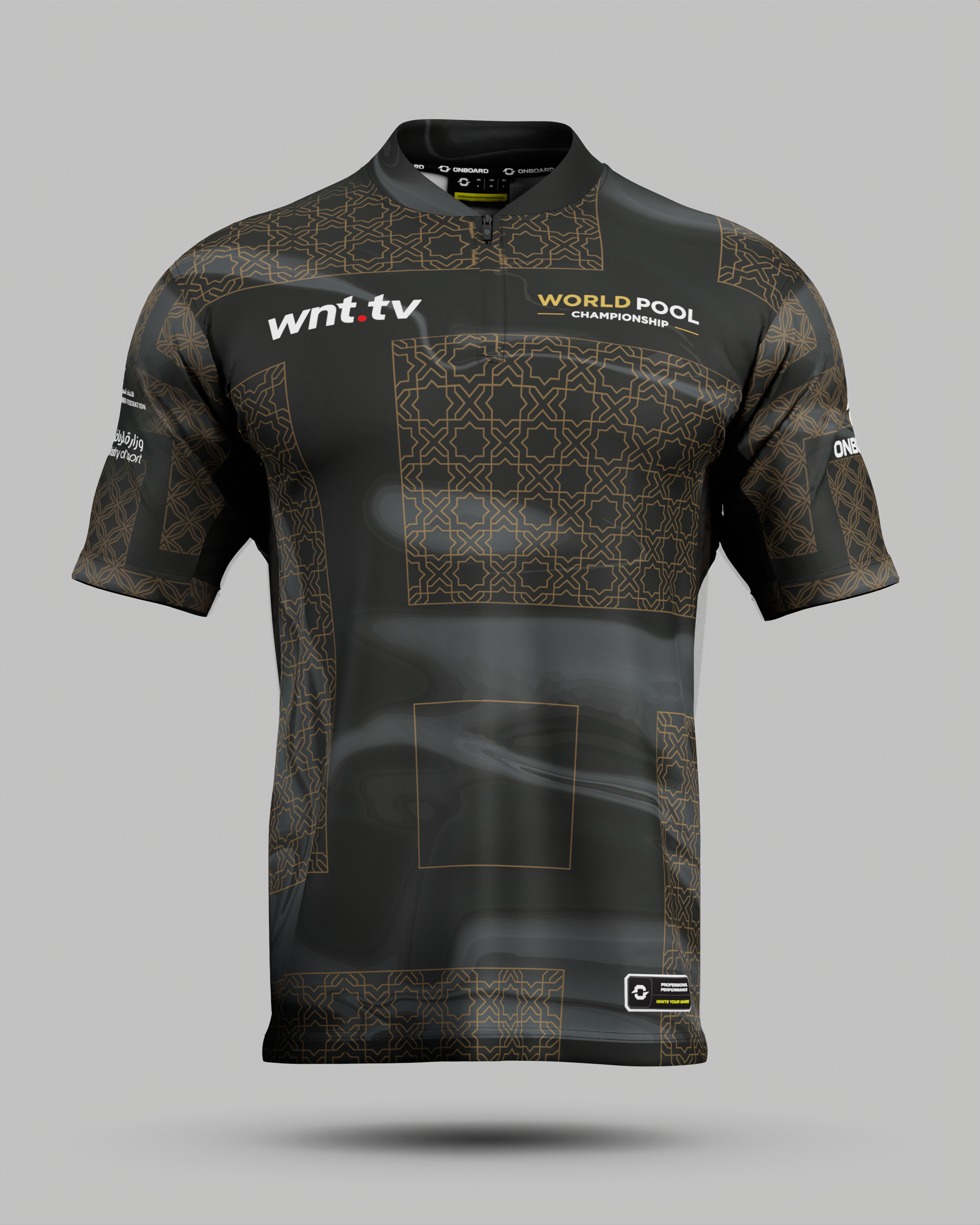 Official 2025 World Nineball Pool Championship Jersey In Black