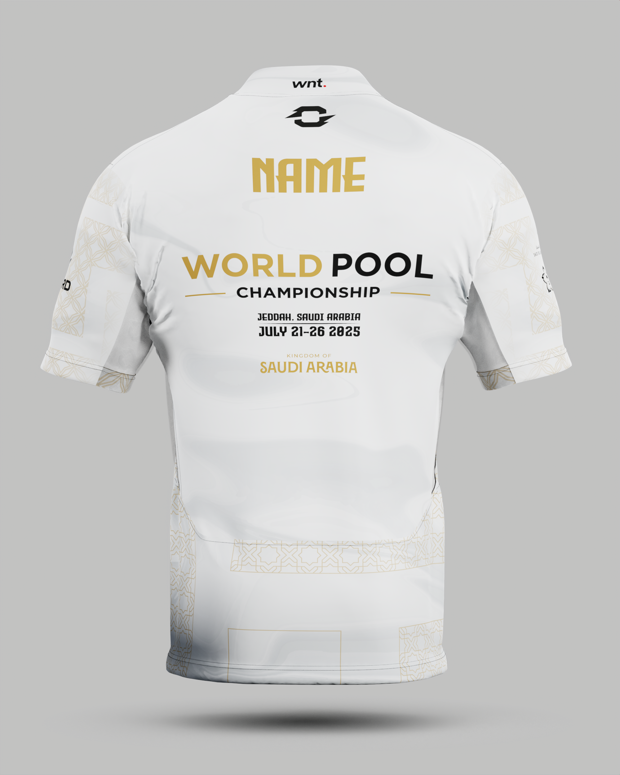 Official 2025 World Nineball Pool Championship Jersey In White