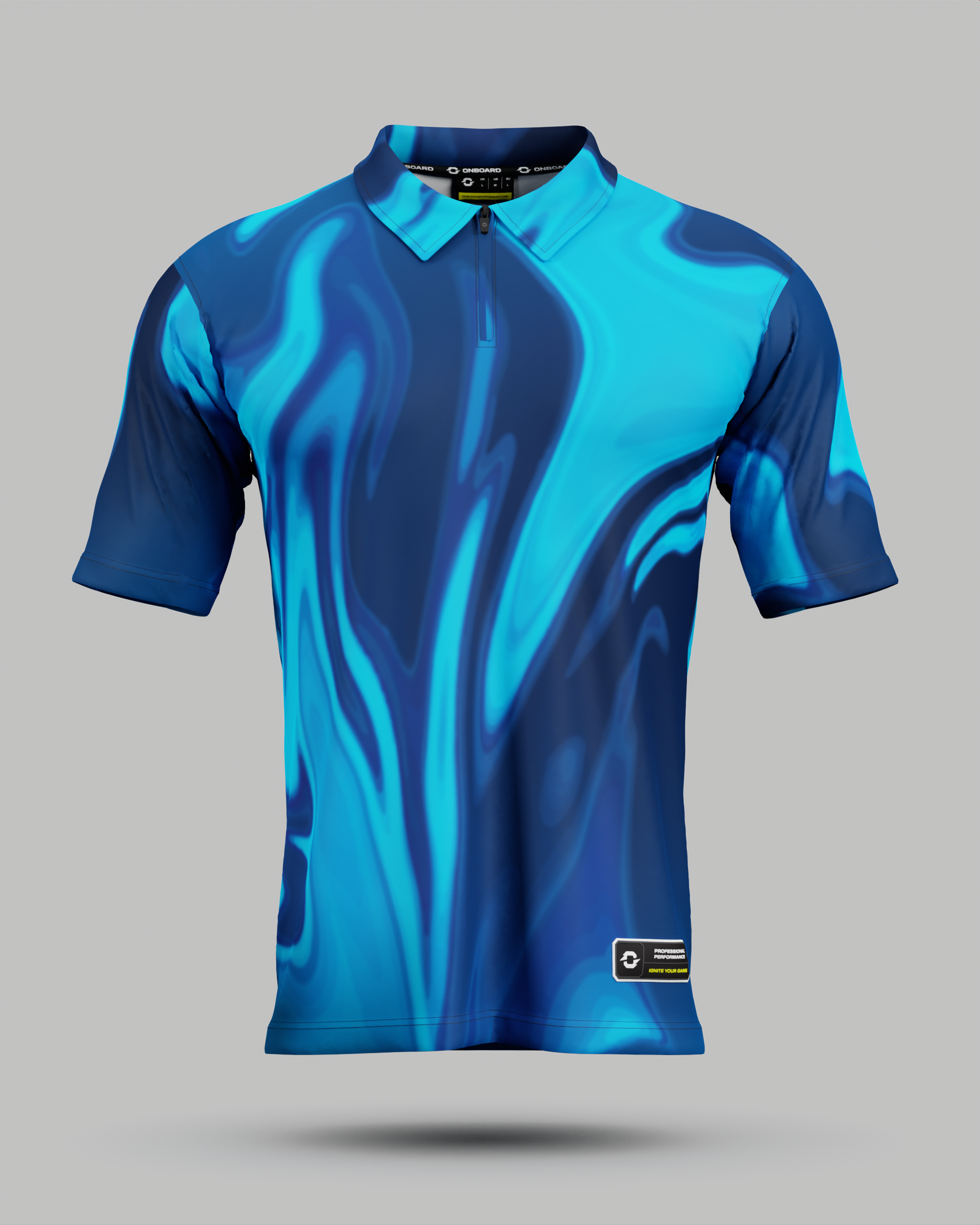 Youth Wave 1/4 Zip Polo Collar Jersey