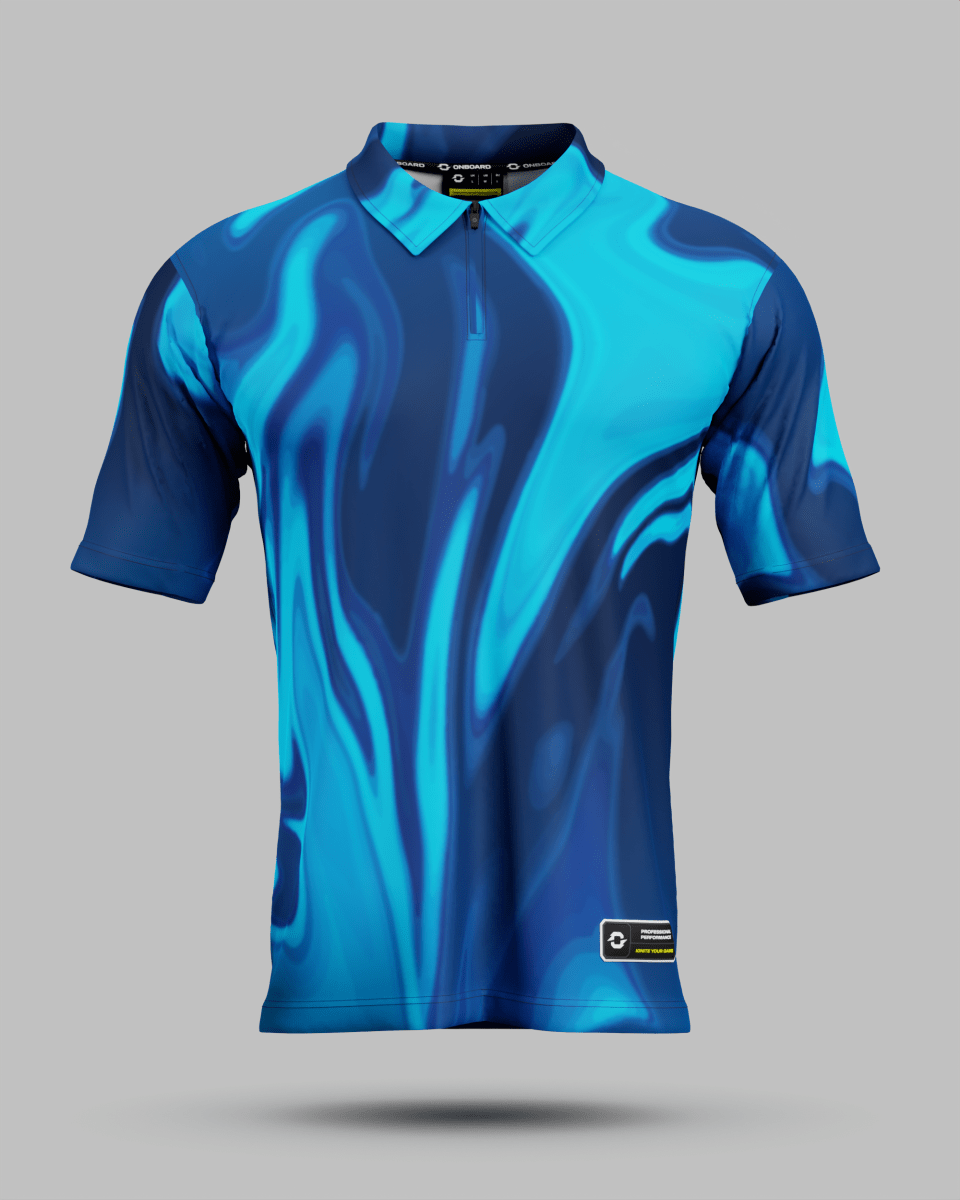 Youth Wave 1/4 Zip Polo Collar Jersey - Onboard Sportswear
