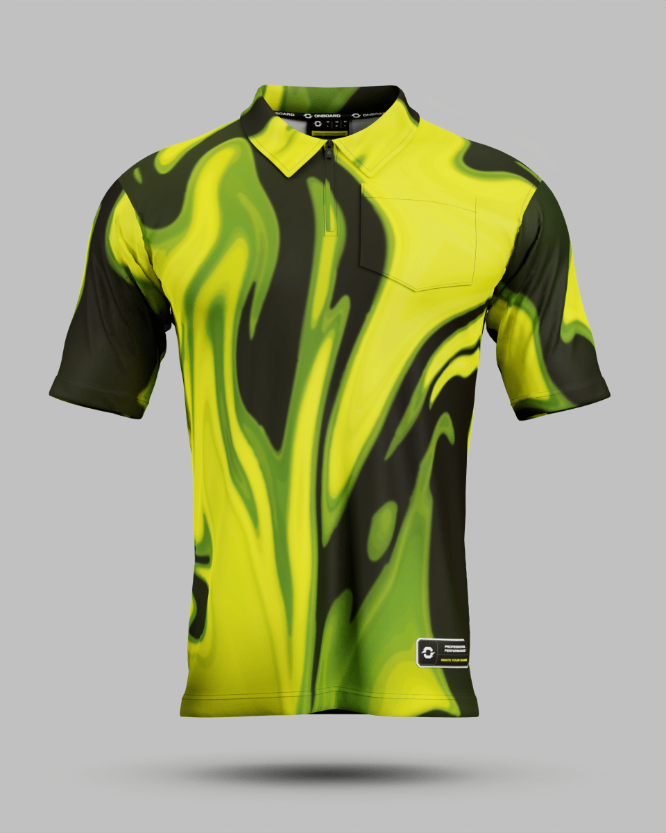 Wave 1/4 Zip Polo Collar Jersey With Pocket - Onboard Sportswear