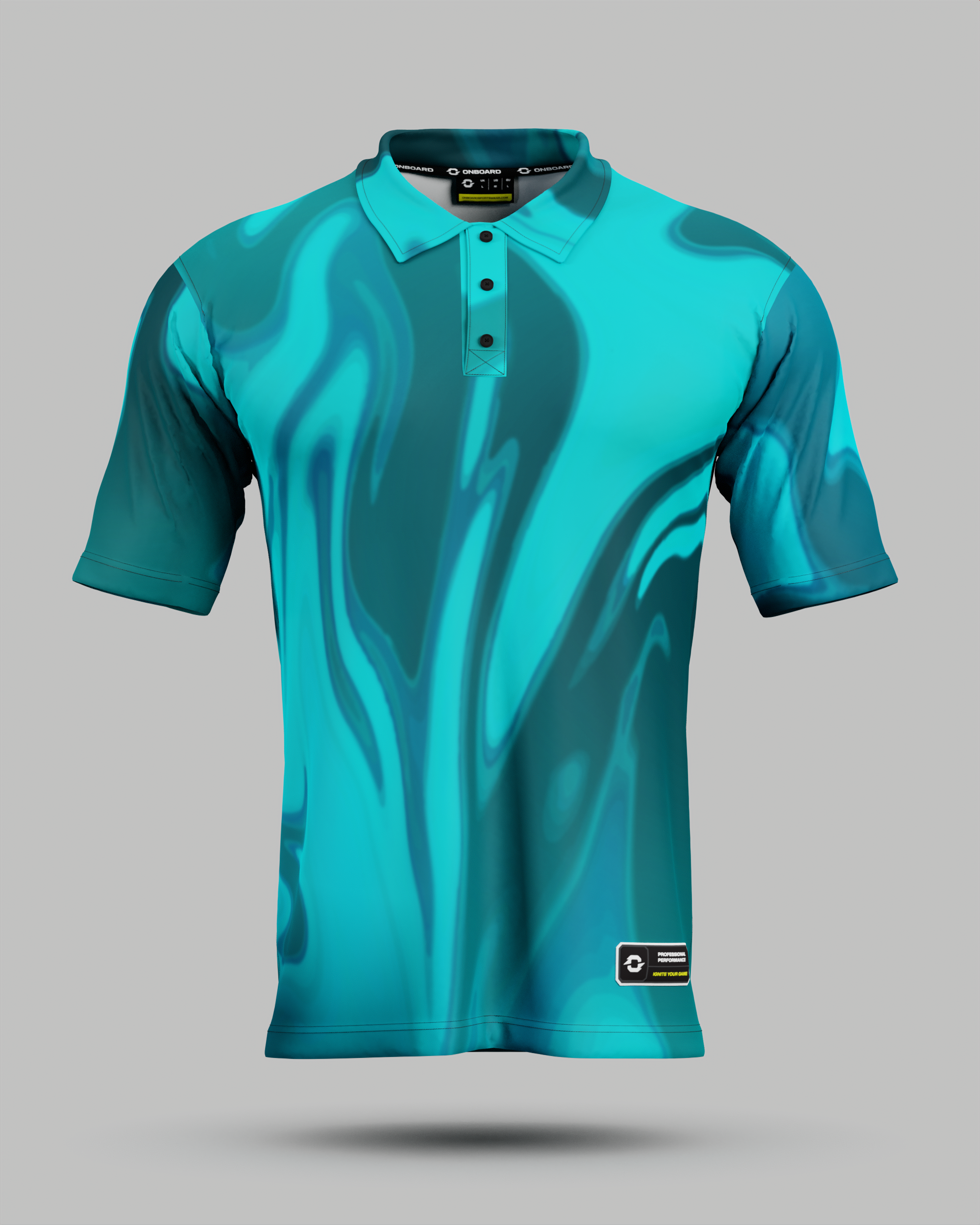 Youth Wave 3 Button Polo Collar Jersey