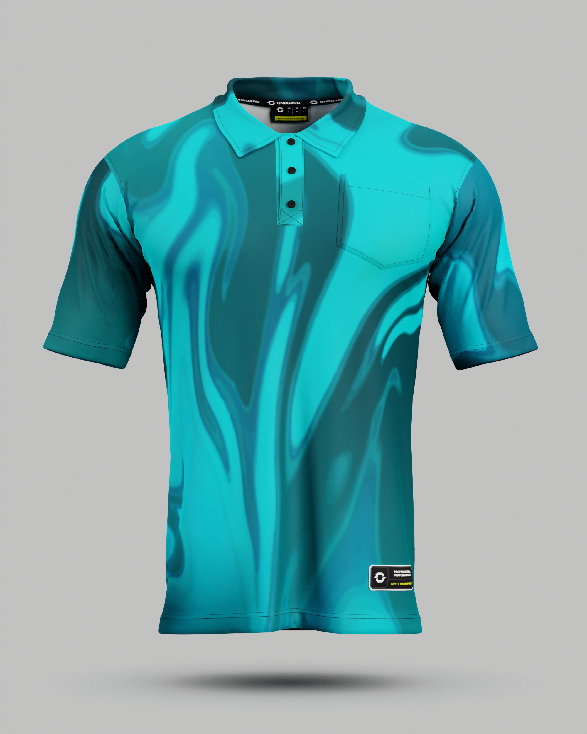 Wave 3 Button Polo Collar Jersey With Pocket