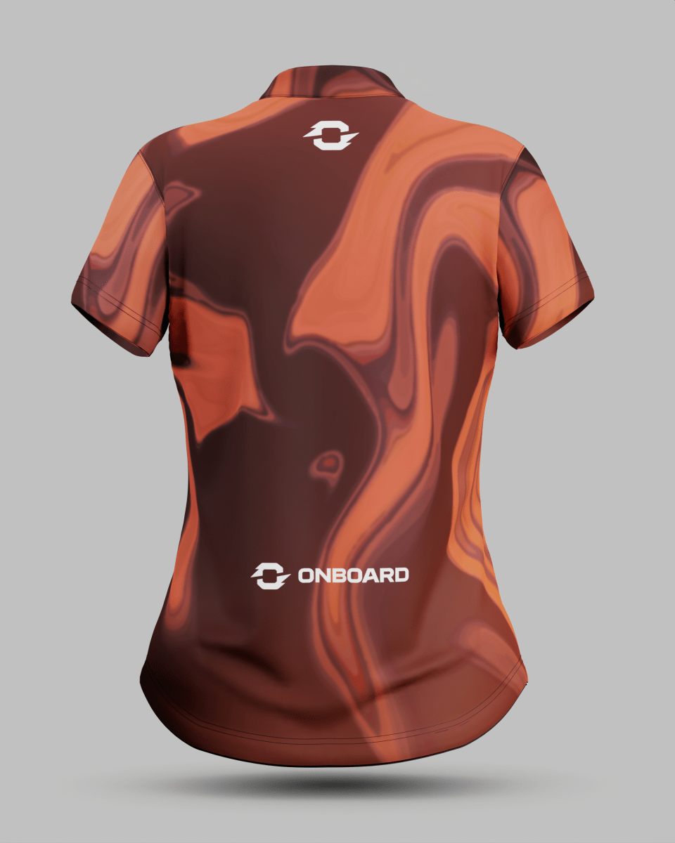 Womens Wave 1/4 Zip Pro Collar Jersey - Onboard Sportswear