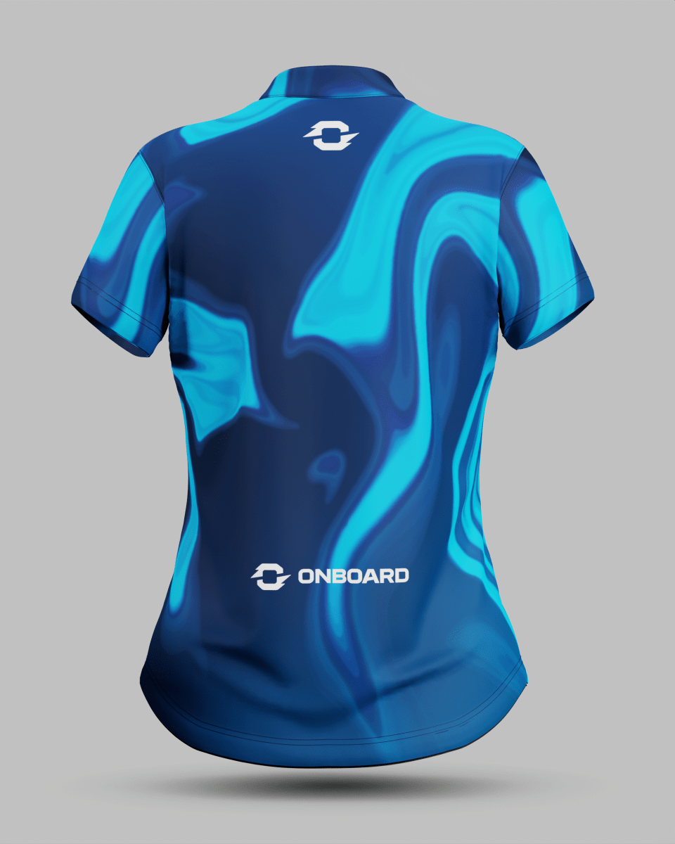 Womens Wave 1/4 Zip Pro Collar Jersey - Onboard Sportswear