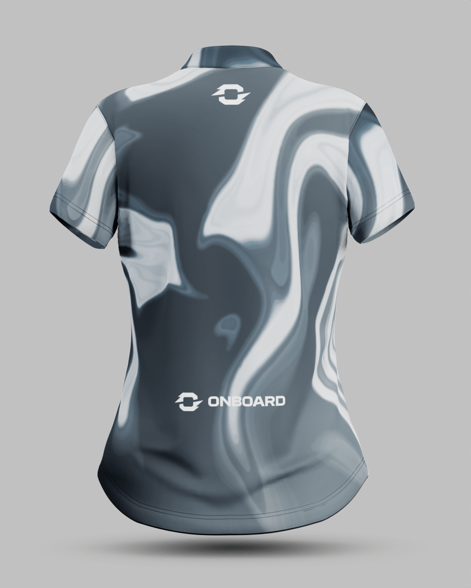 Womens Wave 1/4 Zip Pro Collar Jersey - Onboard Sportswear