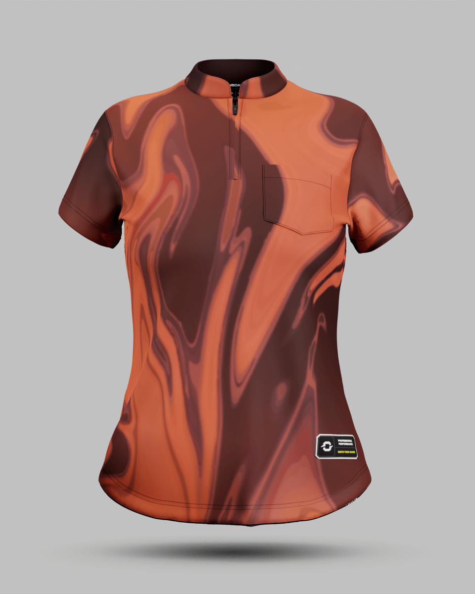 Womens Wave 1/4 Zip Pro Collar Jersey With Pocket - Onboard Sportswear
