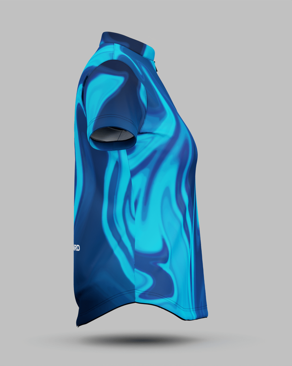 Womens Wave 1/4 Zip Pro Collar Jersey With Pocket - Onboard Sportswear