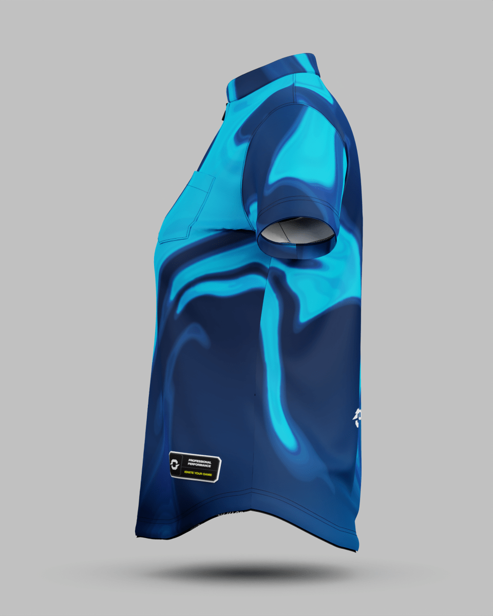 Womens Wave 1/4 Zip Pro Collar Jersey With Pocket - Onboard Sportswear