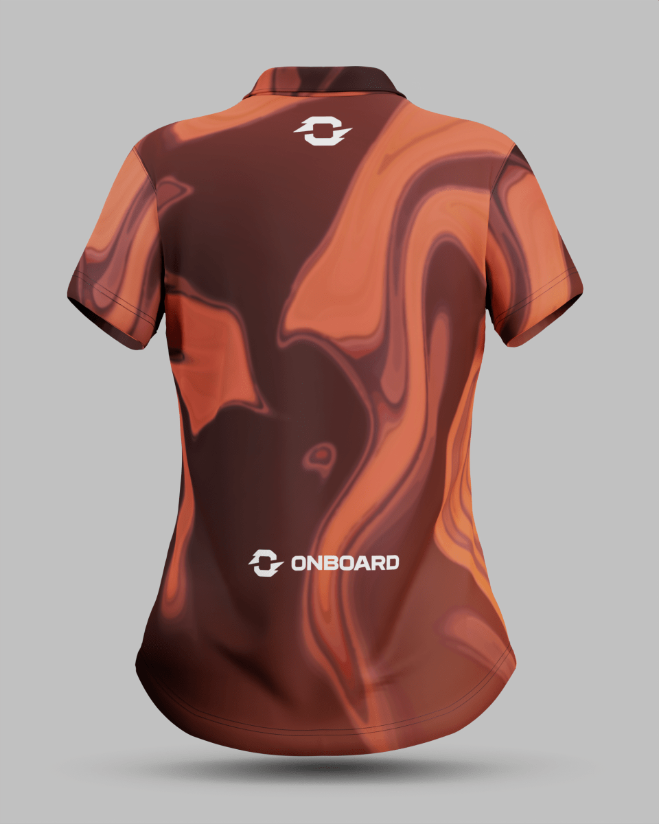 Womens Wave 3 Button Polo Collar Jersey With Pocket - Onboard Sportswear