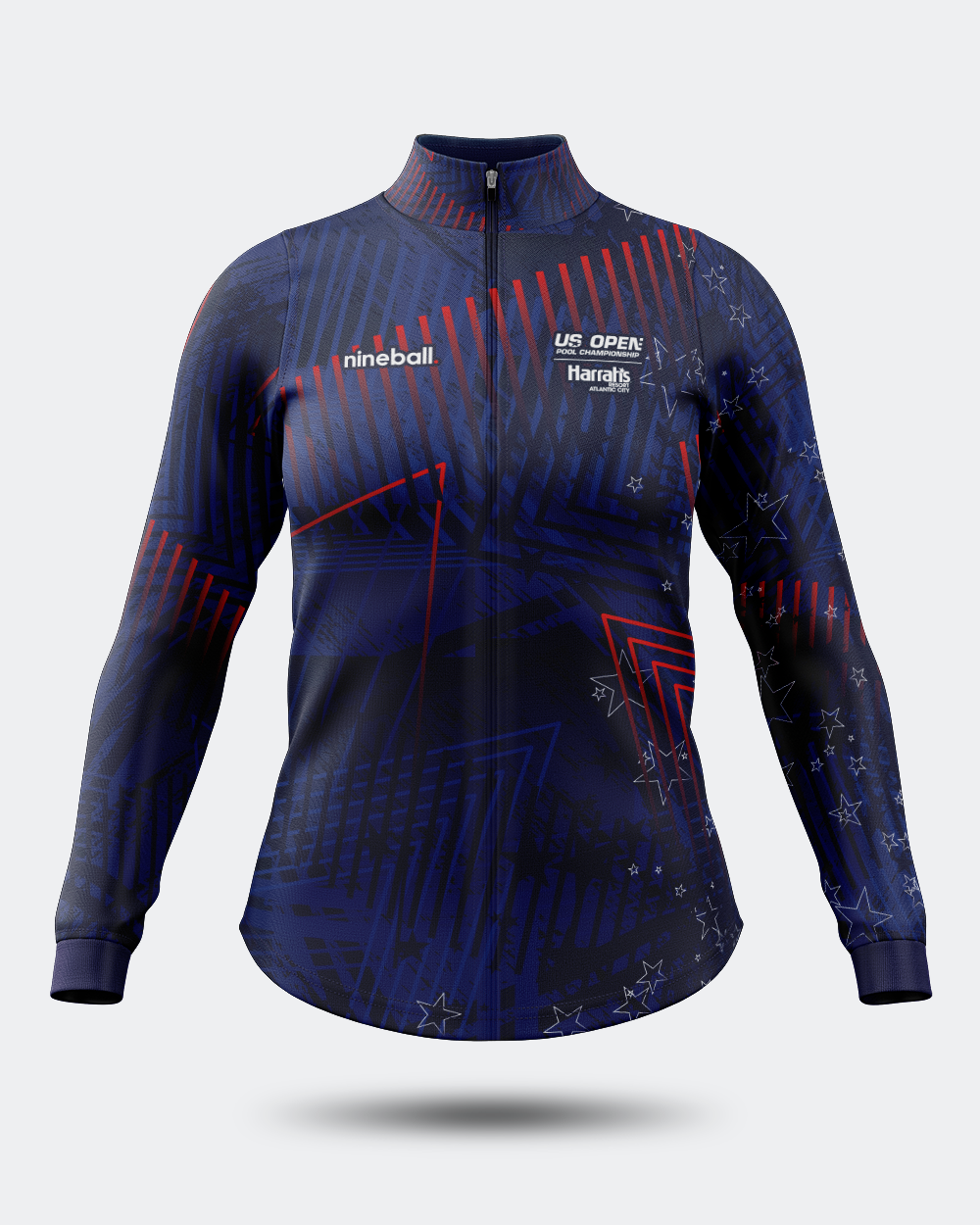 2023 Navy Womens US Open Full Zip Lightweight Jacket