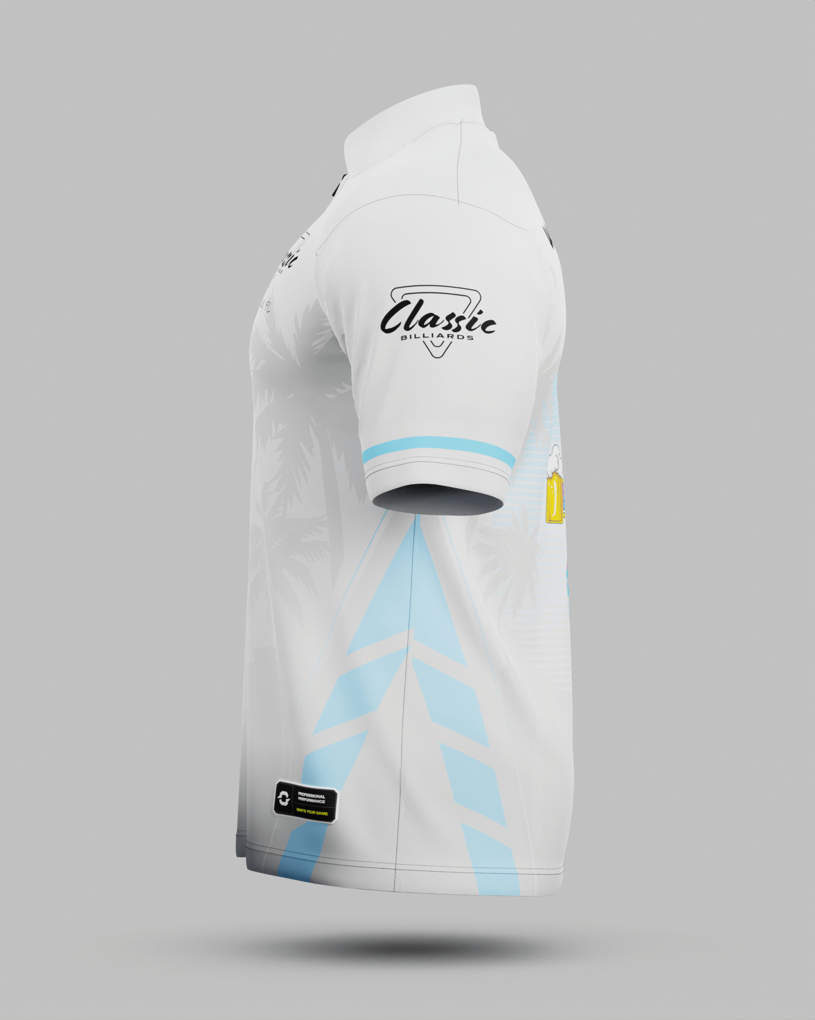 Classic Billiards Jersey Silver - Onboard Sportswear