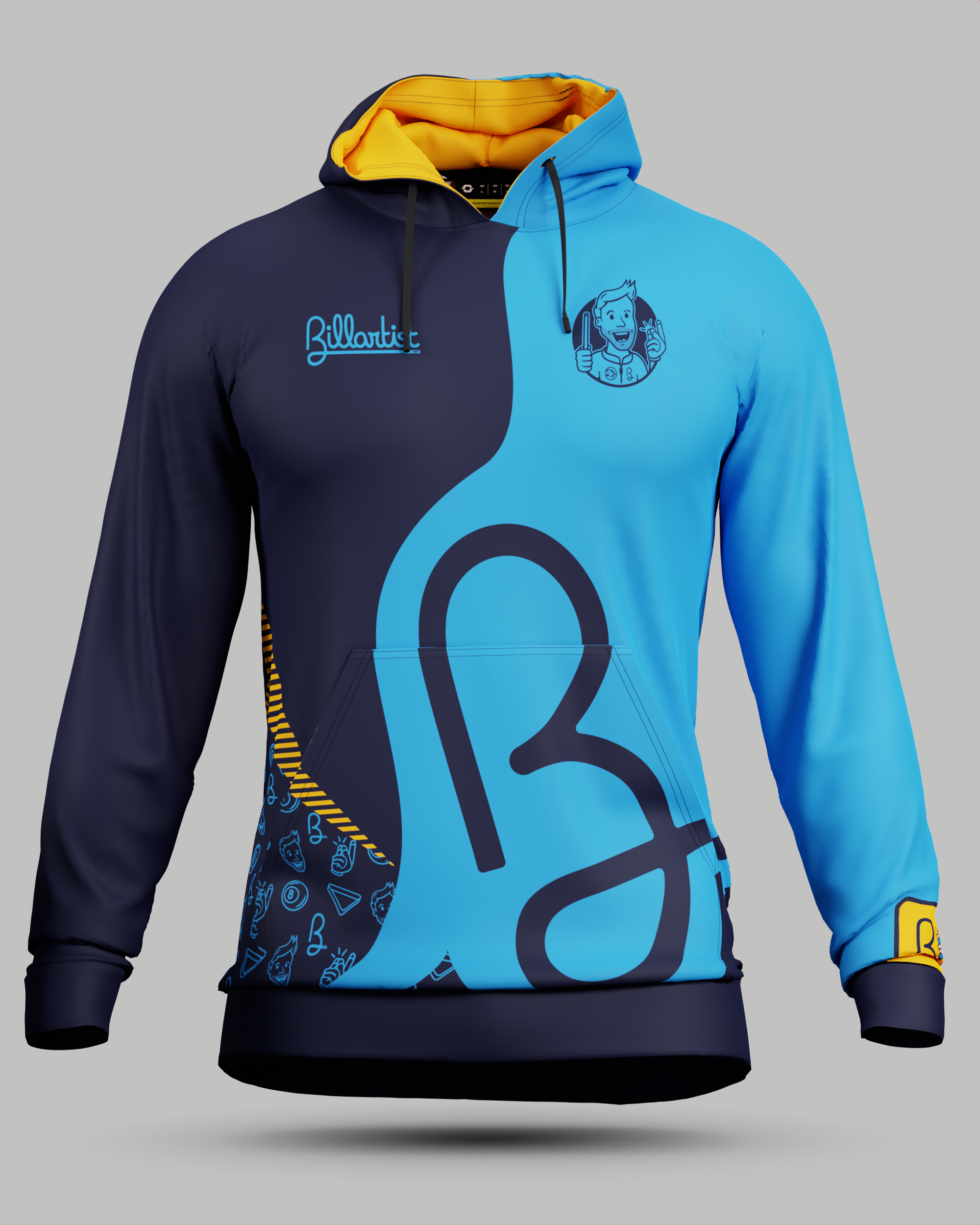 Official Billartist Hoodie Blue